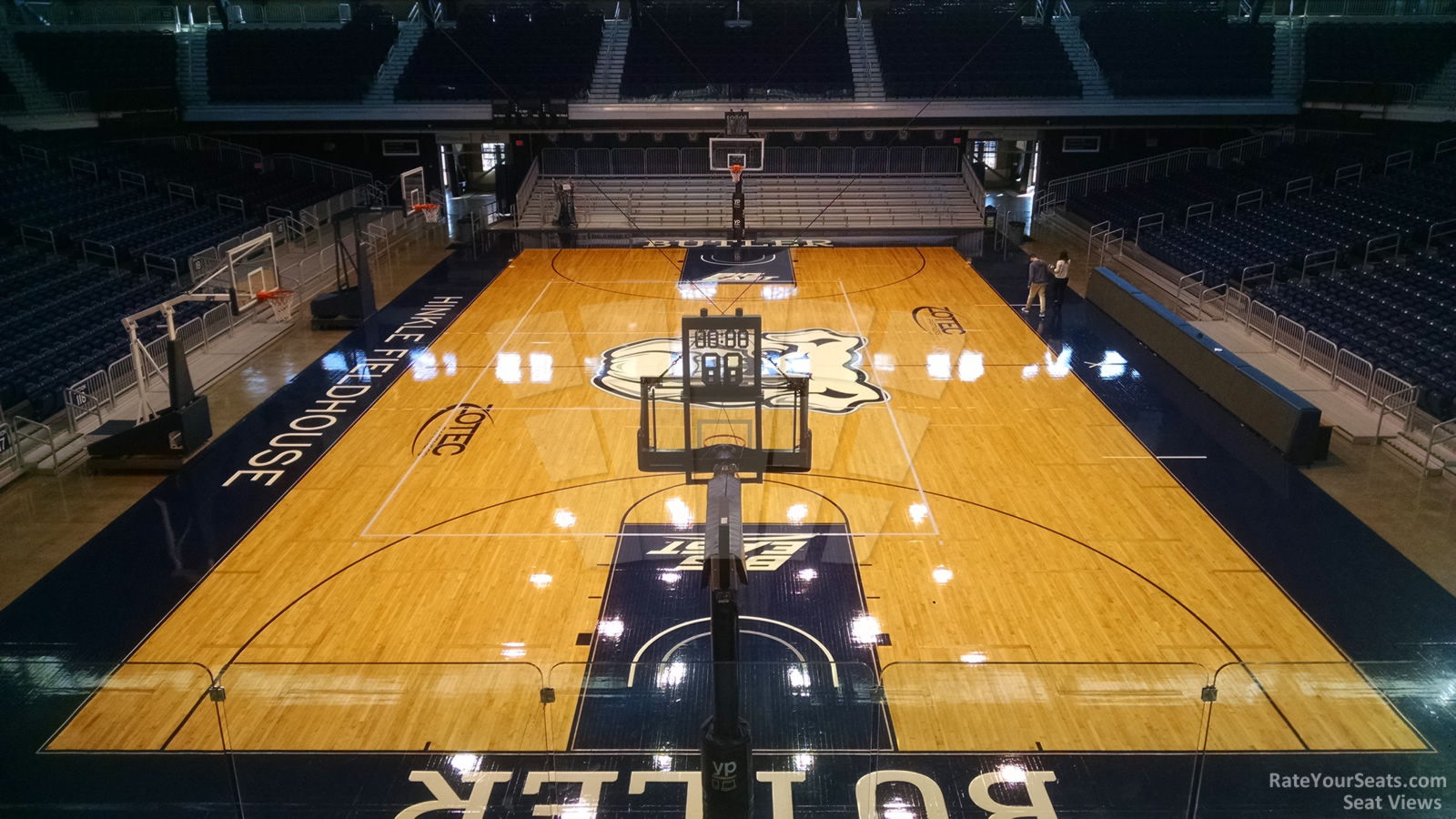 section 212, row 2 seat view  - hinkle fieldhouse