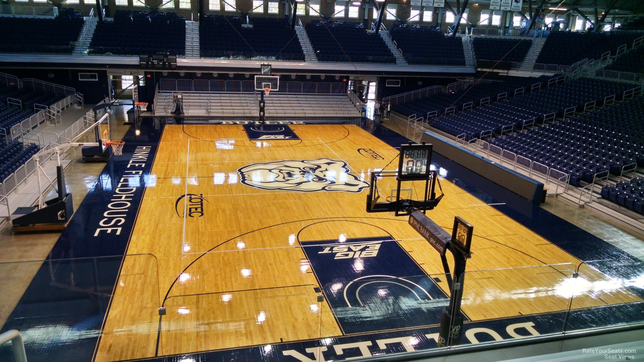 section 213 seat view  - hinkle fieldhouse