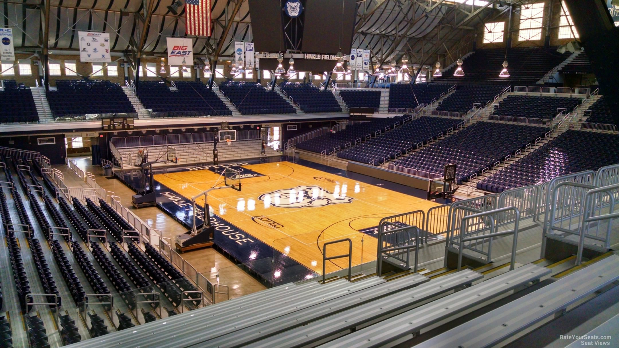 section 214, row 10 seat view  - hinkle fieldhouse
