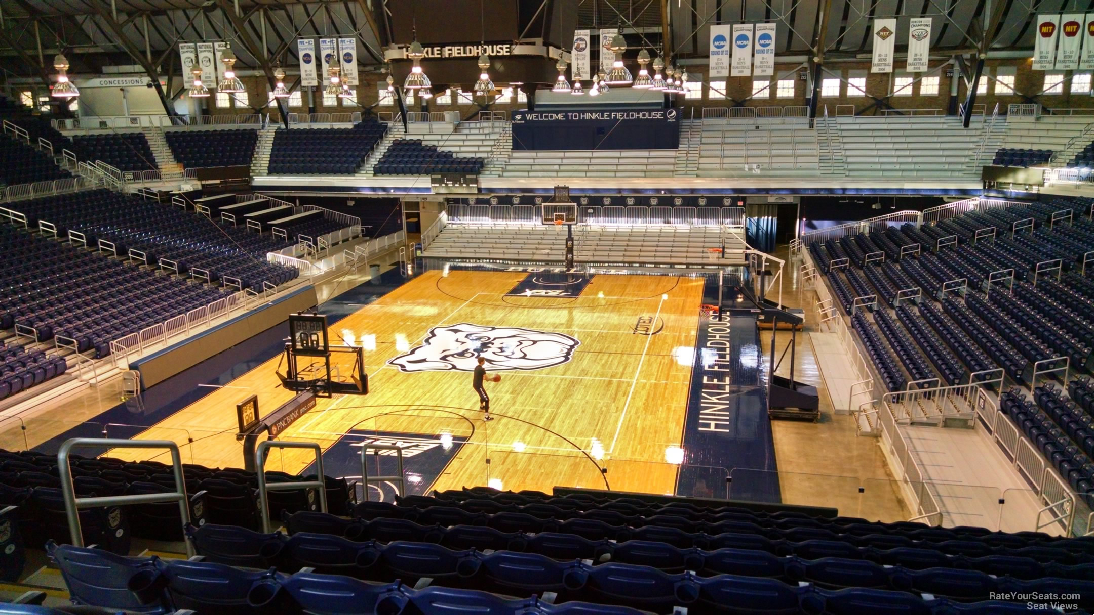 section 223, row 10 seat view  - hinkle fieldhouse