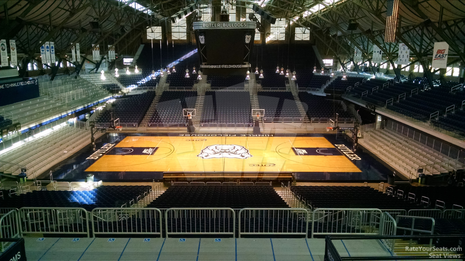 section 306, row 7 seat view  - hinkle fieldhouse