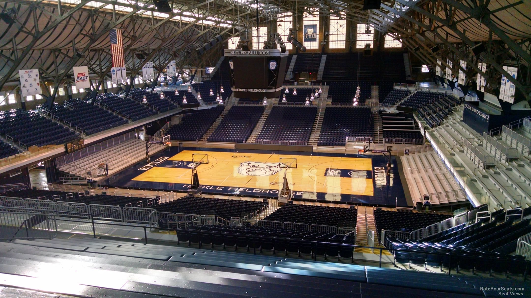 section 317, row 15 seat view  - hinkle fieldhouse