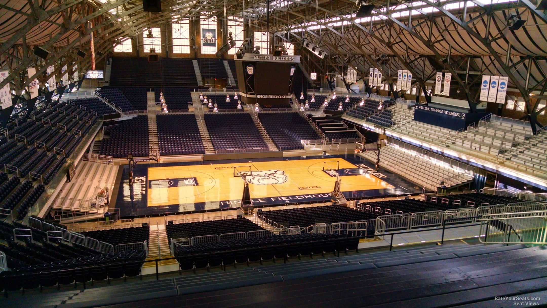 section 319, row 18 seat view  - hinkle fieldhouse