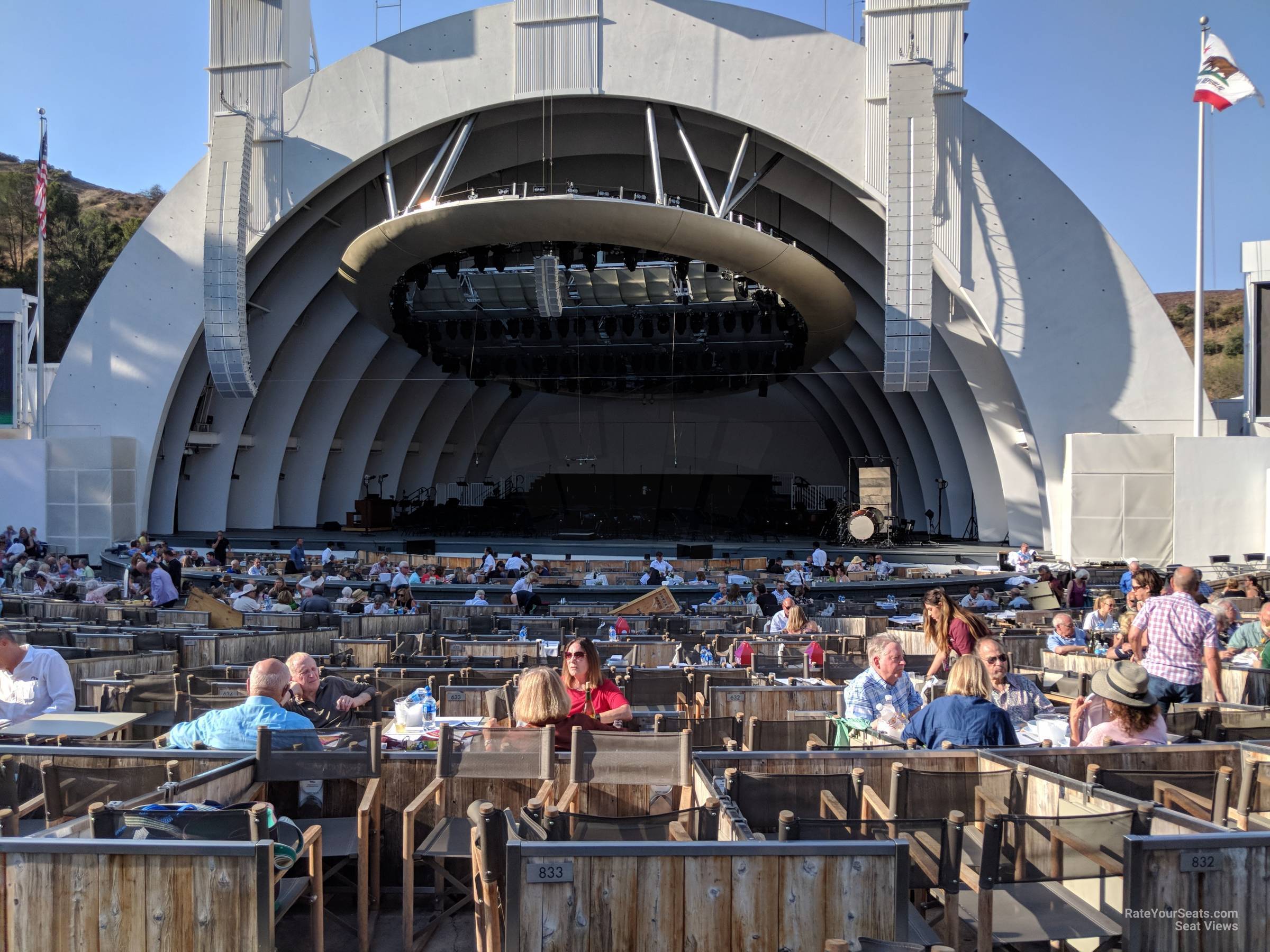 garden box 3, row 933 seat view  - hollywood bowl