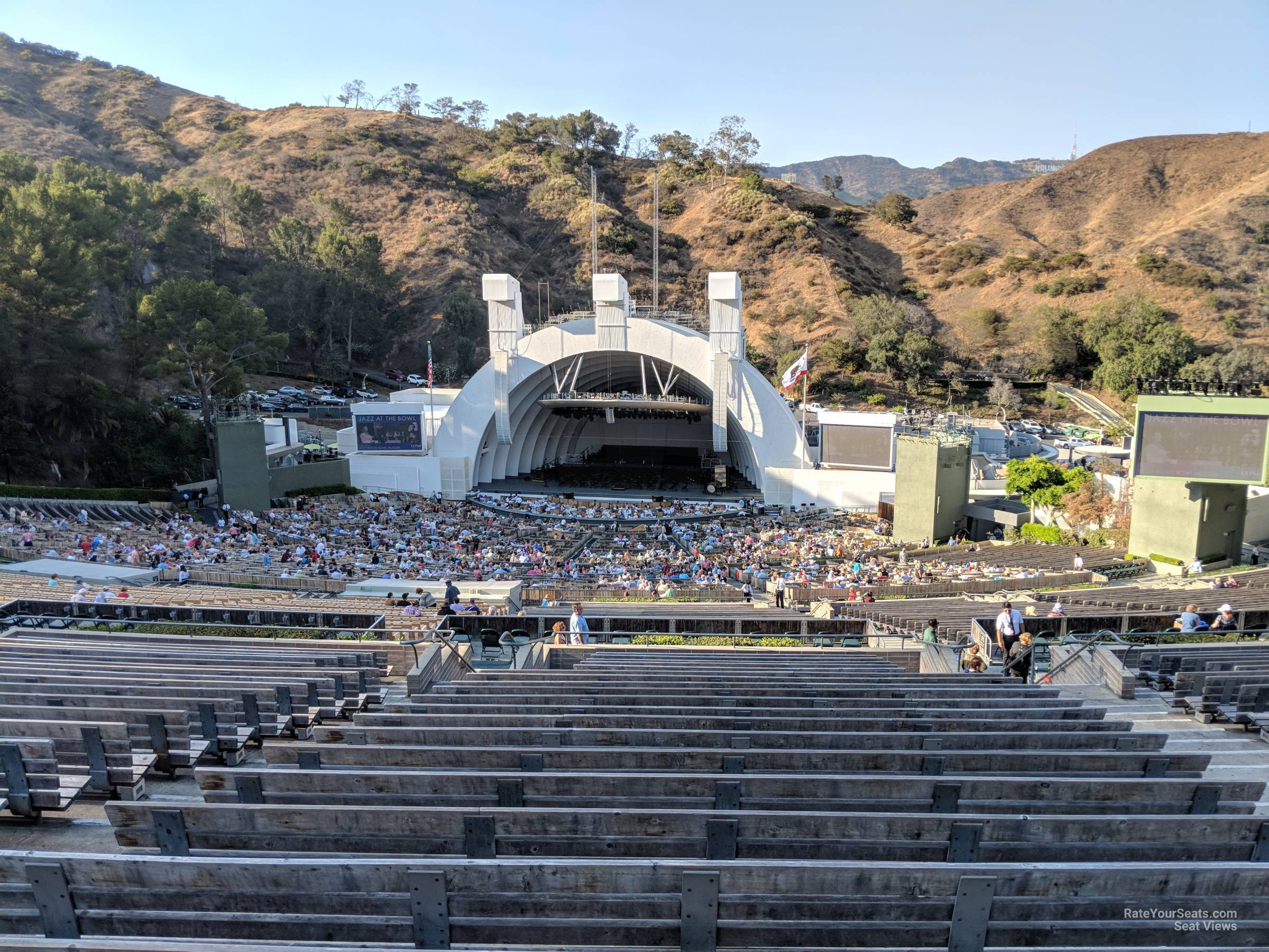 section m3, row 22 seat view - hollywood bowl