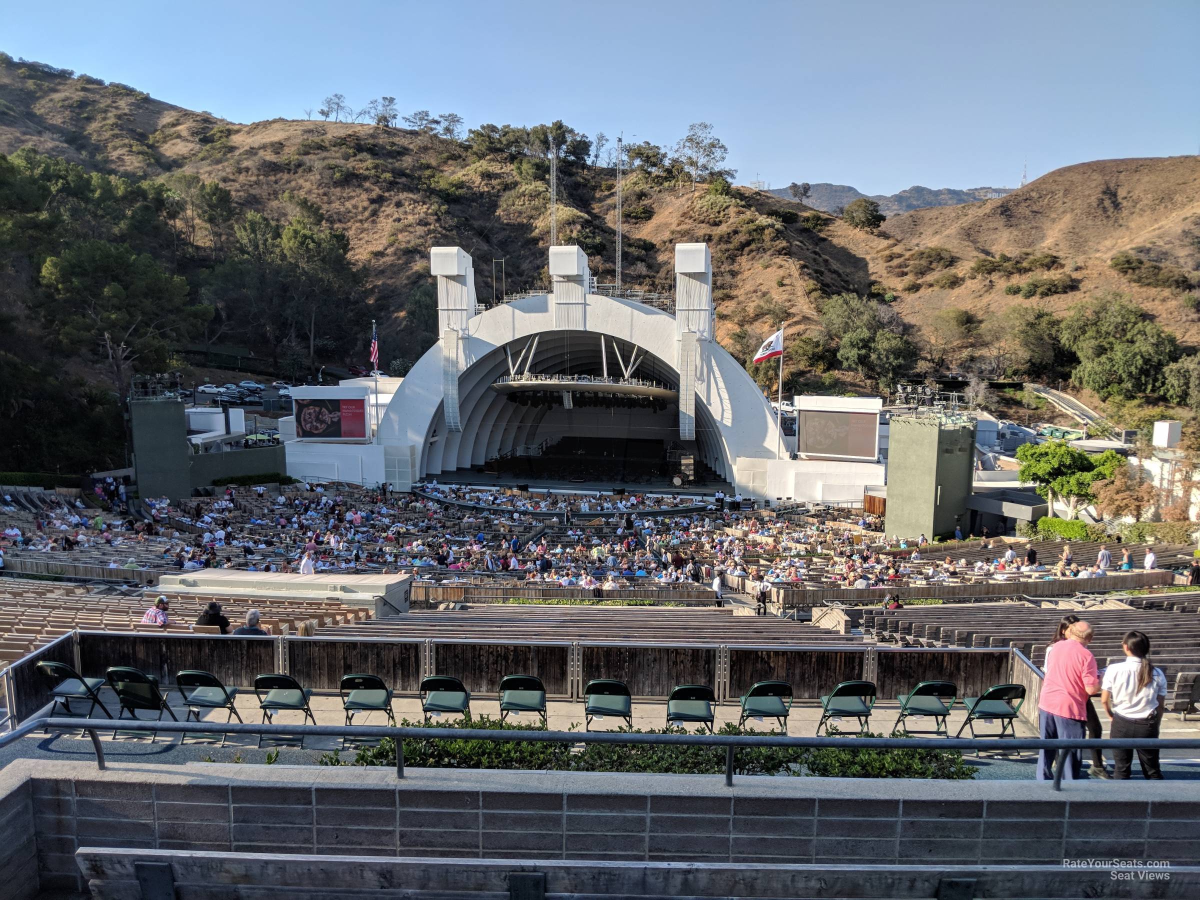 section m3, row 6 seat view - hollywood bowl