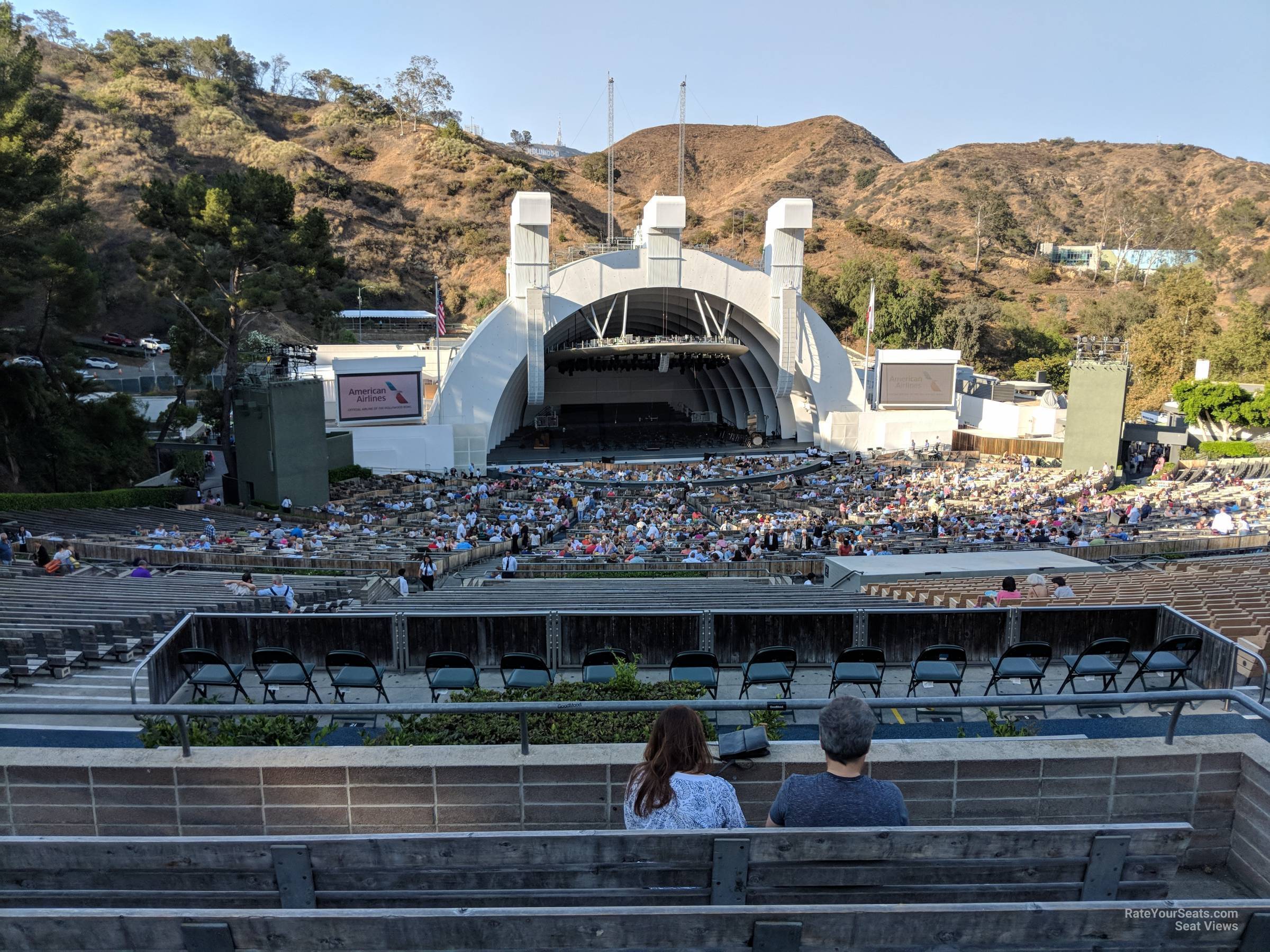 section n3, row 6 seat view  - hollywood bowl
