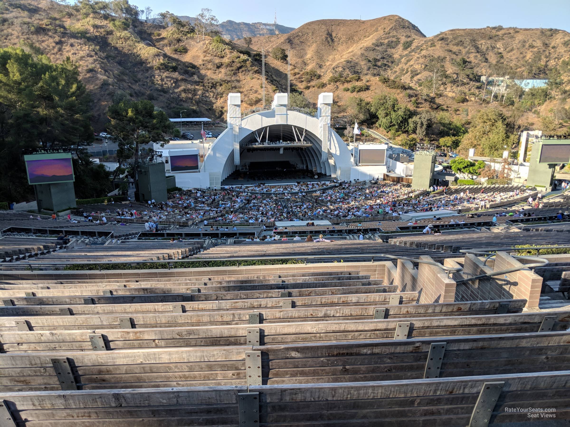 section t2, row 13 seat view  - hollywood bowl