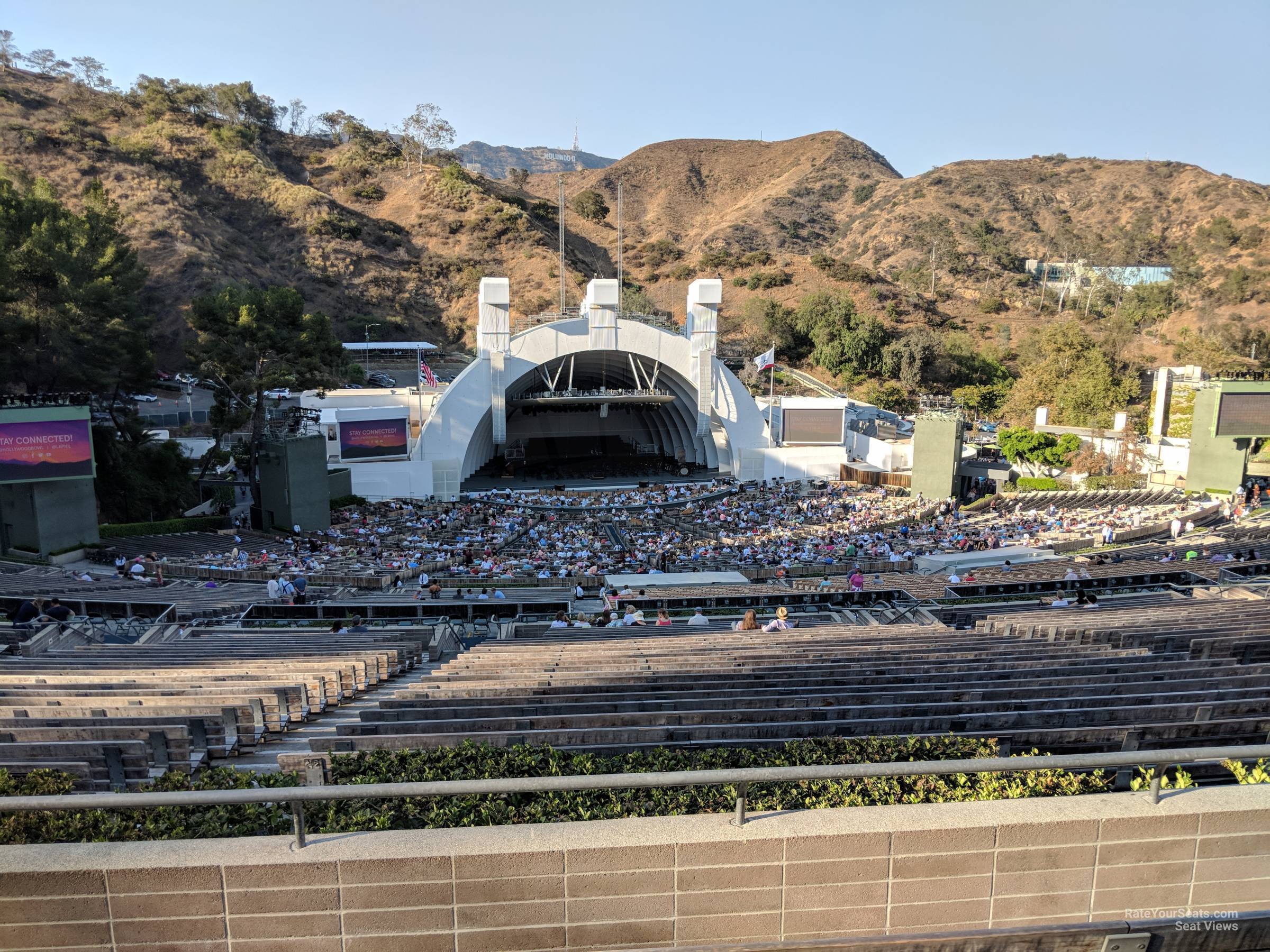 section t2, row 5 seat view  - hollywood bowl