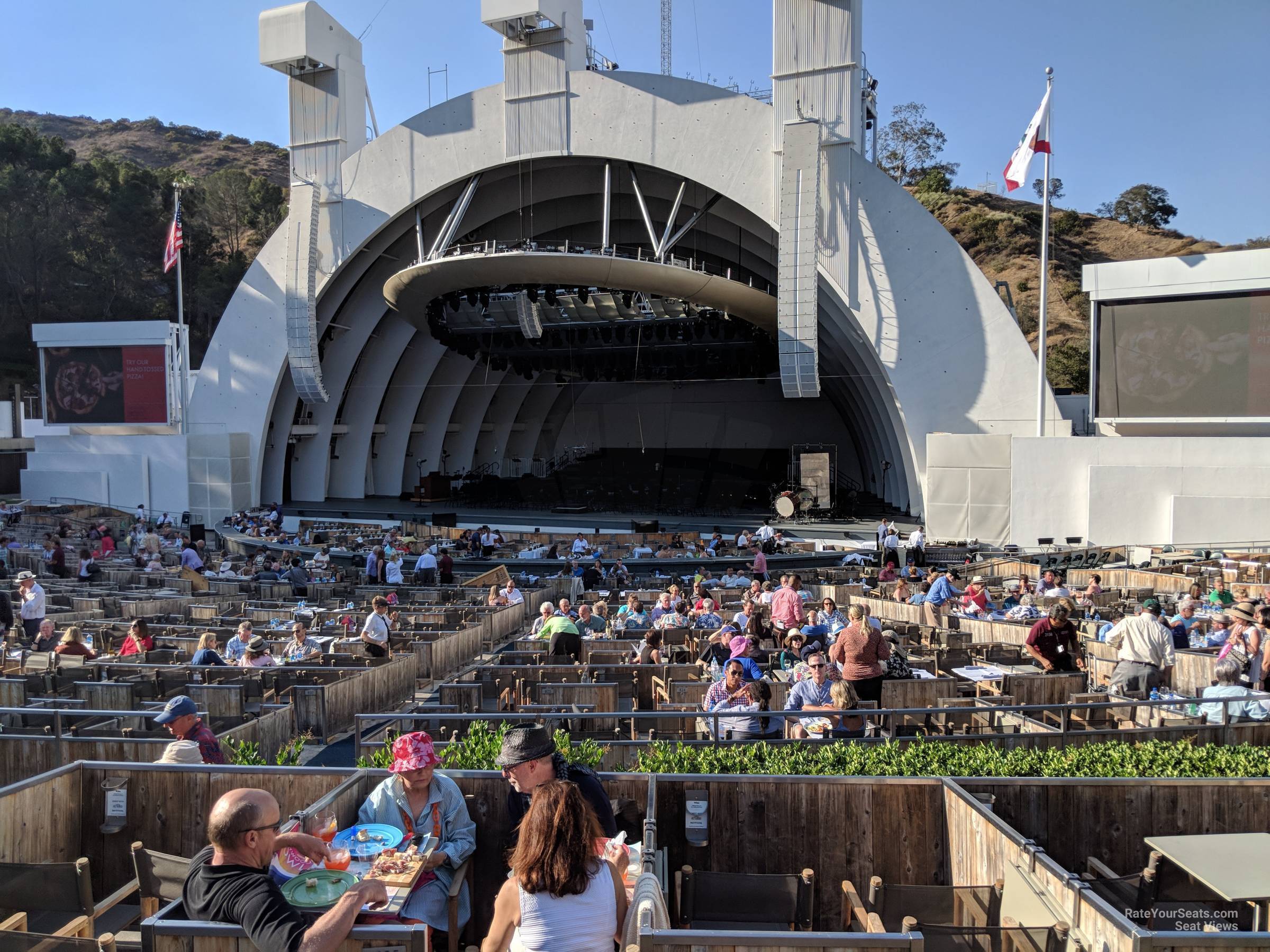 Hollywood Bowl Garden Box Seat Map Elcho Table