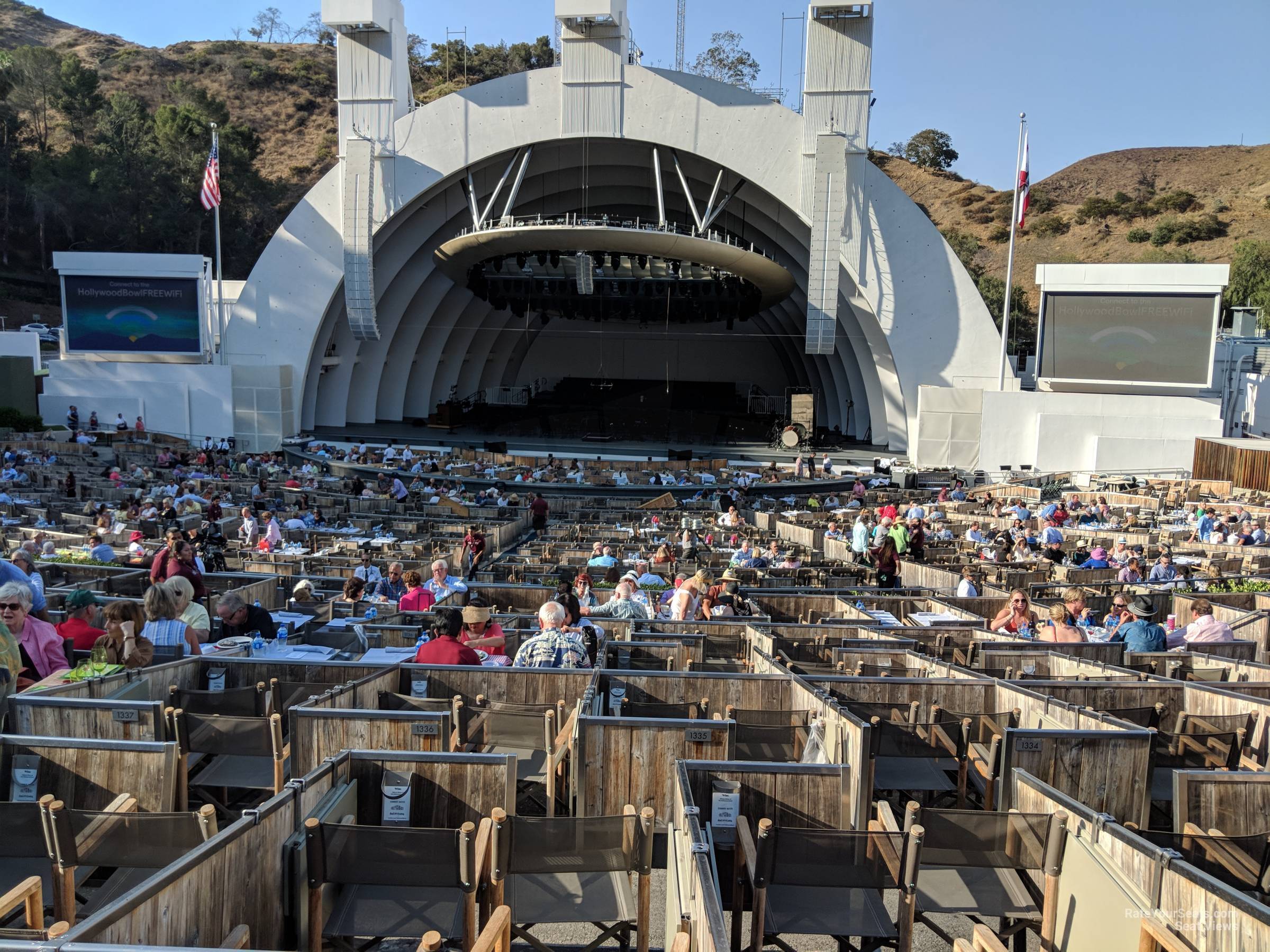 Hollywood Bowl Terrace Box Seating Chart