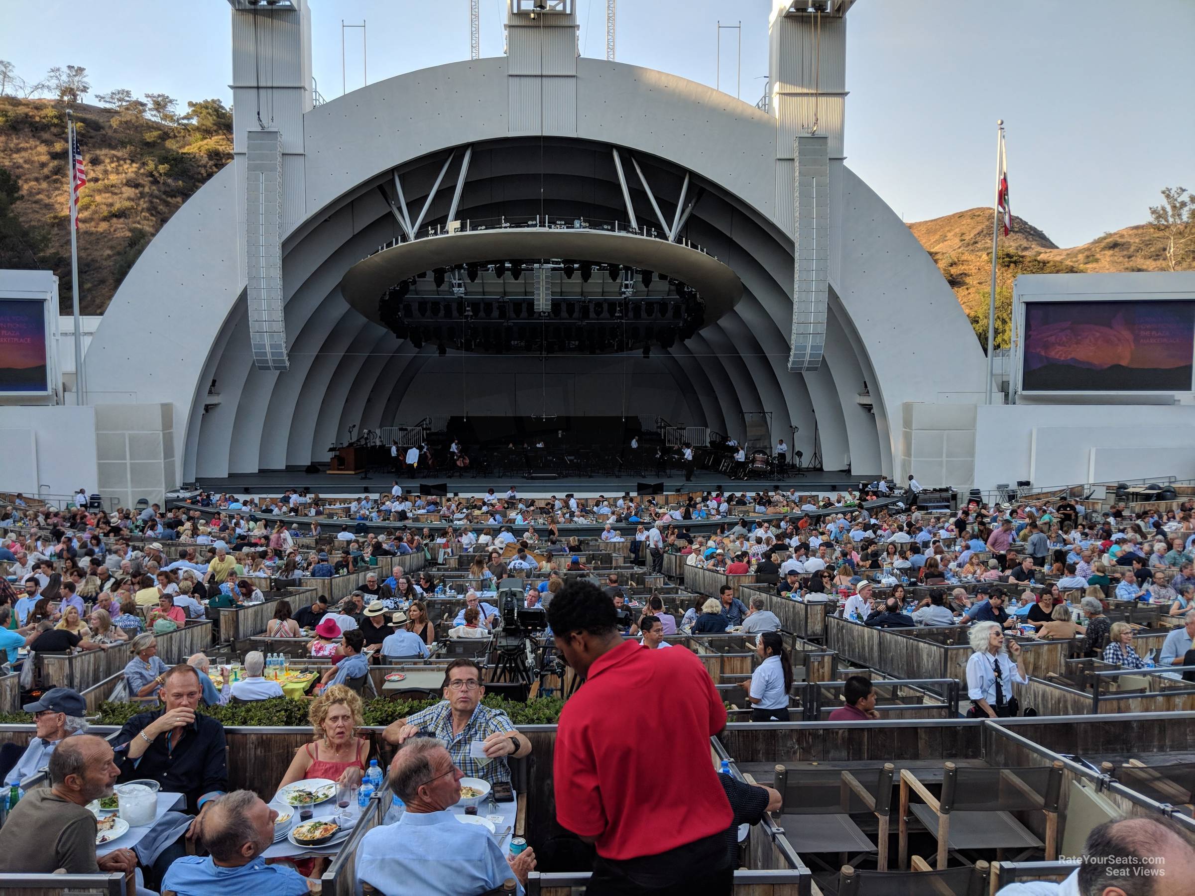 terrace box 4, row 1245 seat view  - hollywood bowl