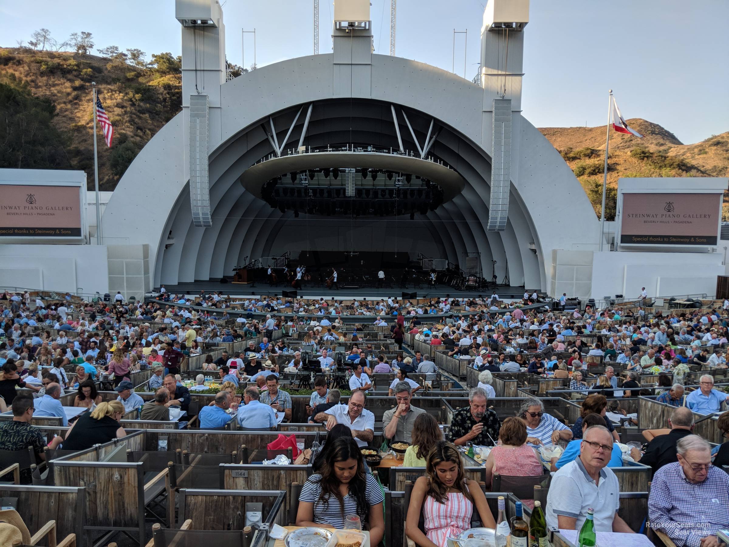 Hollywood Bowl Terrace Box Seating Chart