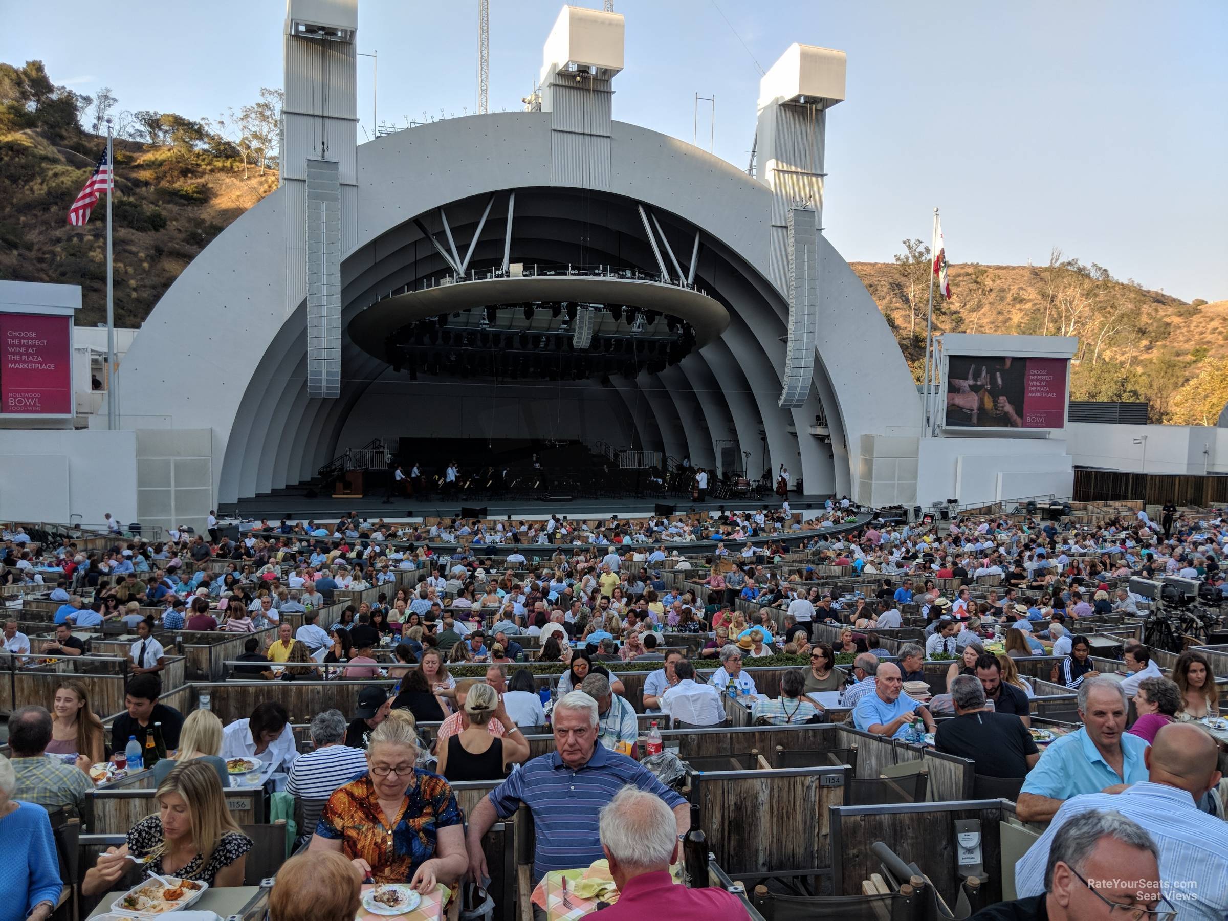 Hollywood Bowl Terrace Box Seating Chart