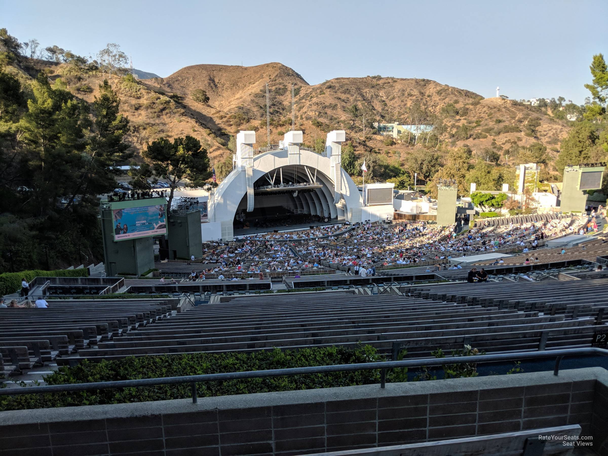 section u3, row 5 seat view  - hollywood bowl