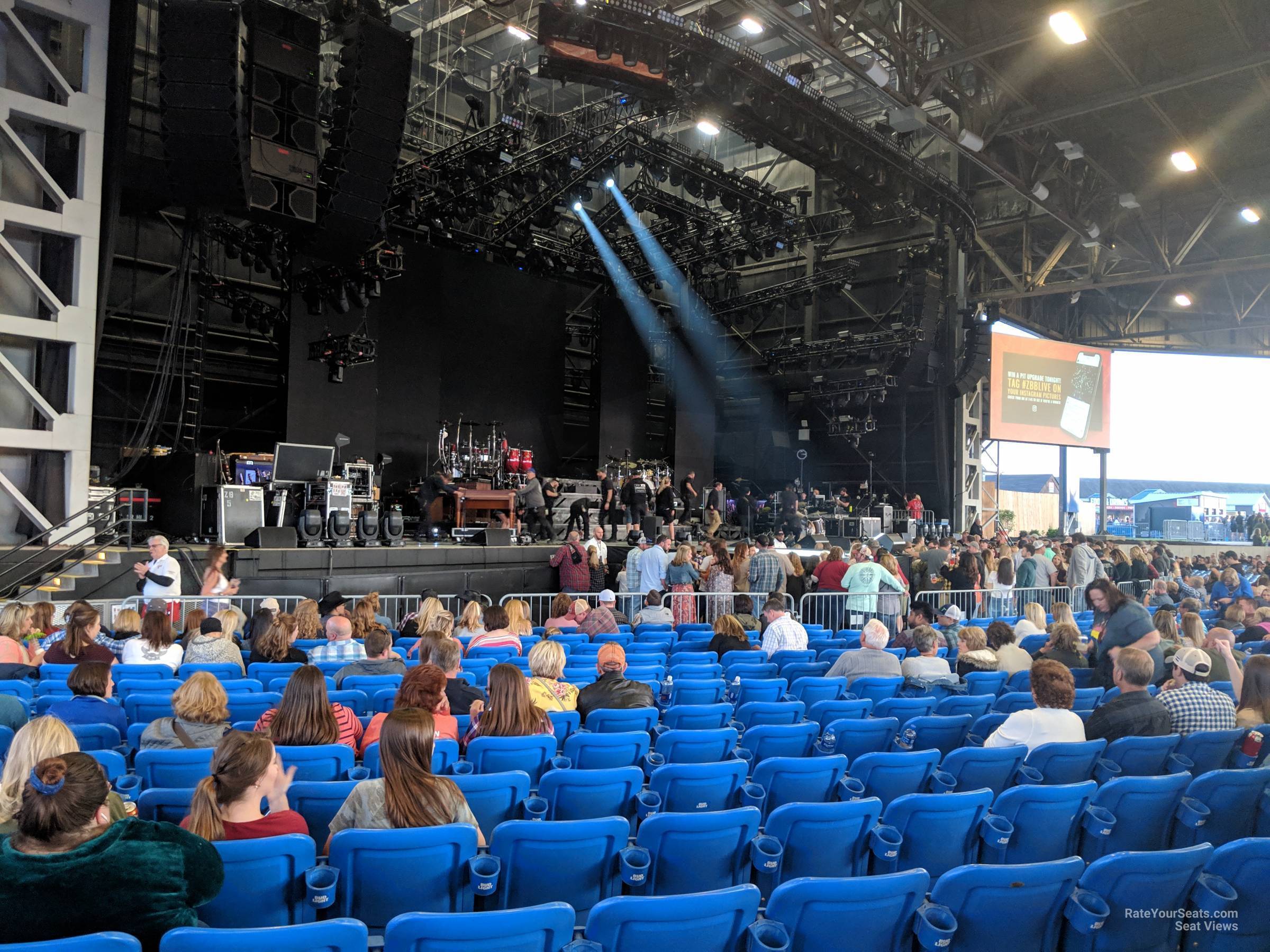 section left, row s seat view  - hollywood casino amphitheatre st. louis
