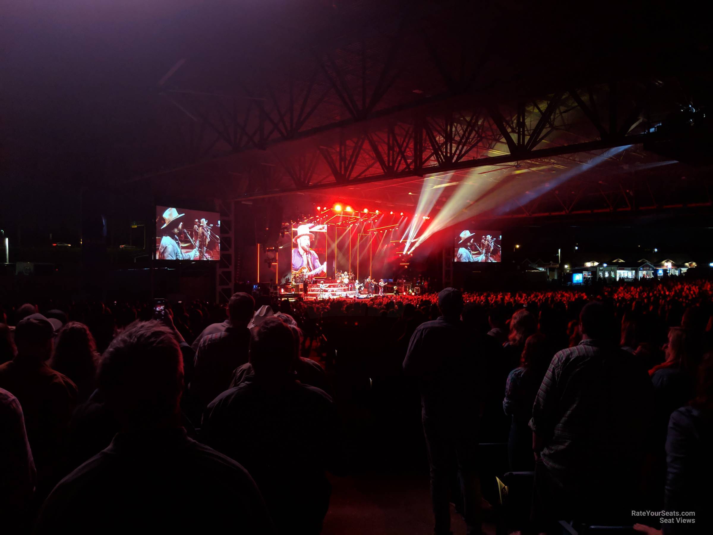 section left, row vv seat view  - hollywood casino amphitheatre st. louis