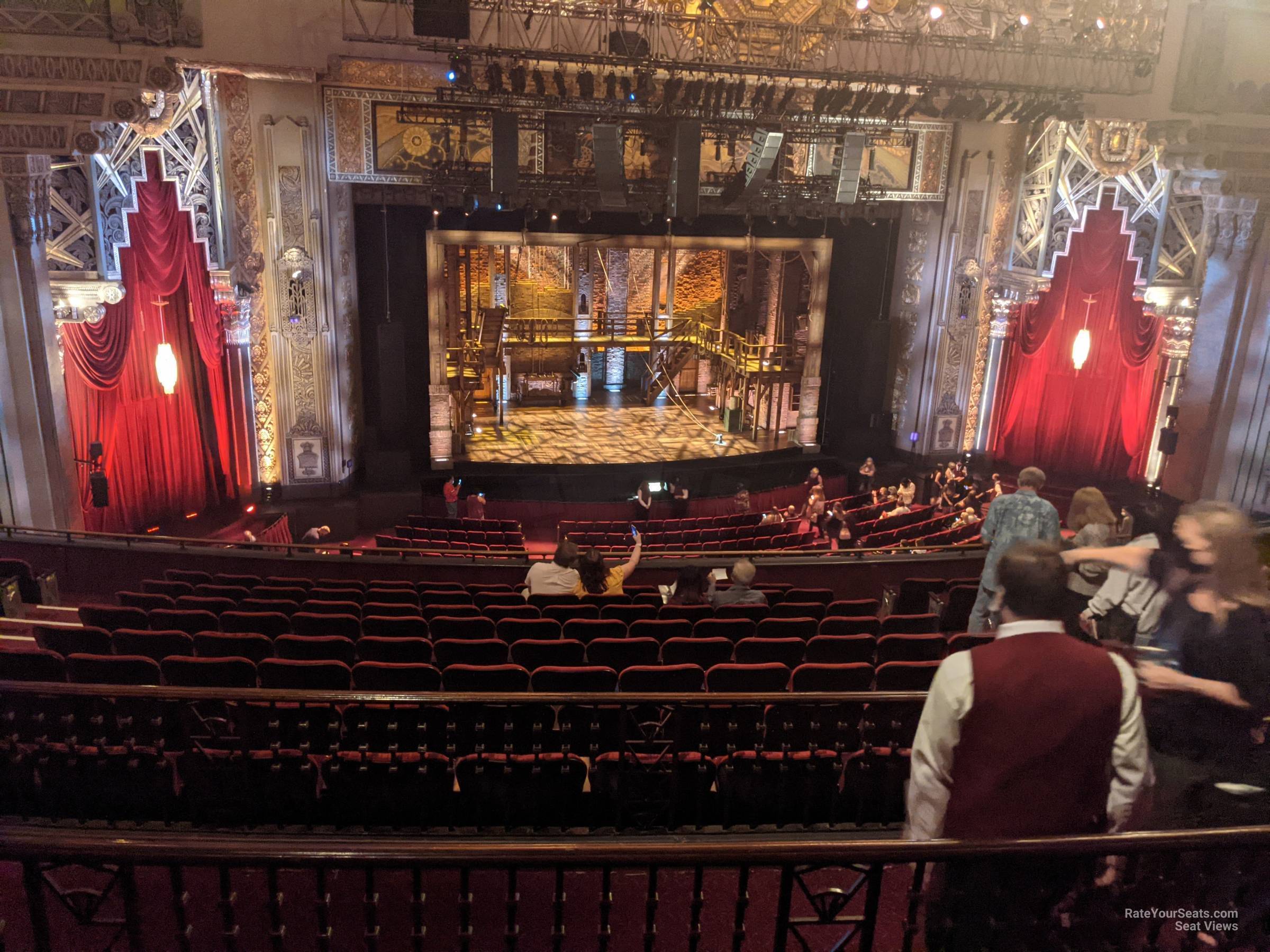 mezzanine left-center, row l seat view  - hollywood pantages theatre