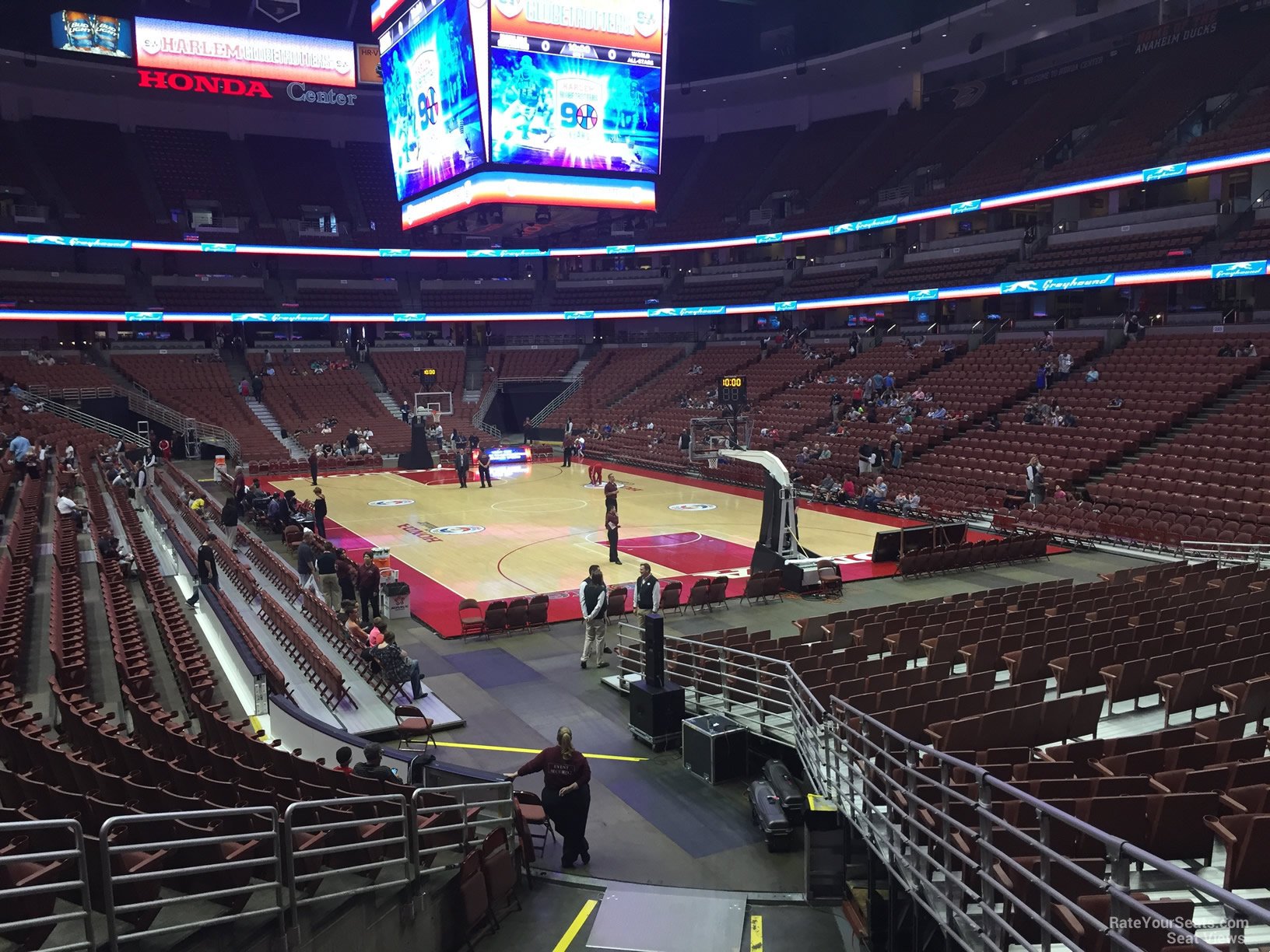 View from the Anaheim Ducks Press Box at Honda Center