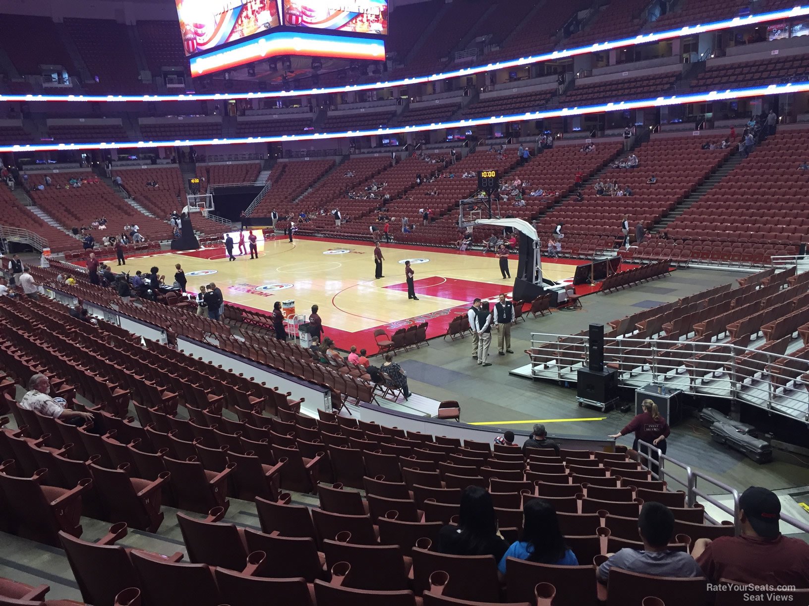 section 204, row p seat view  for basketball - honda center