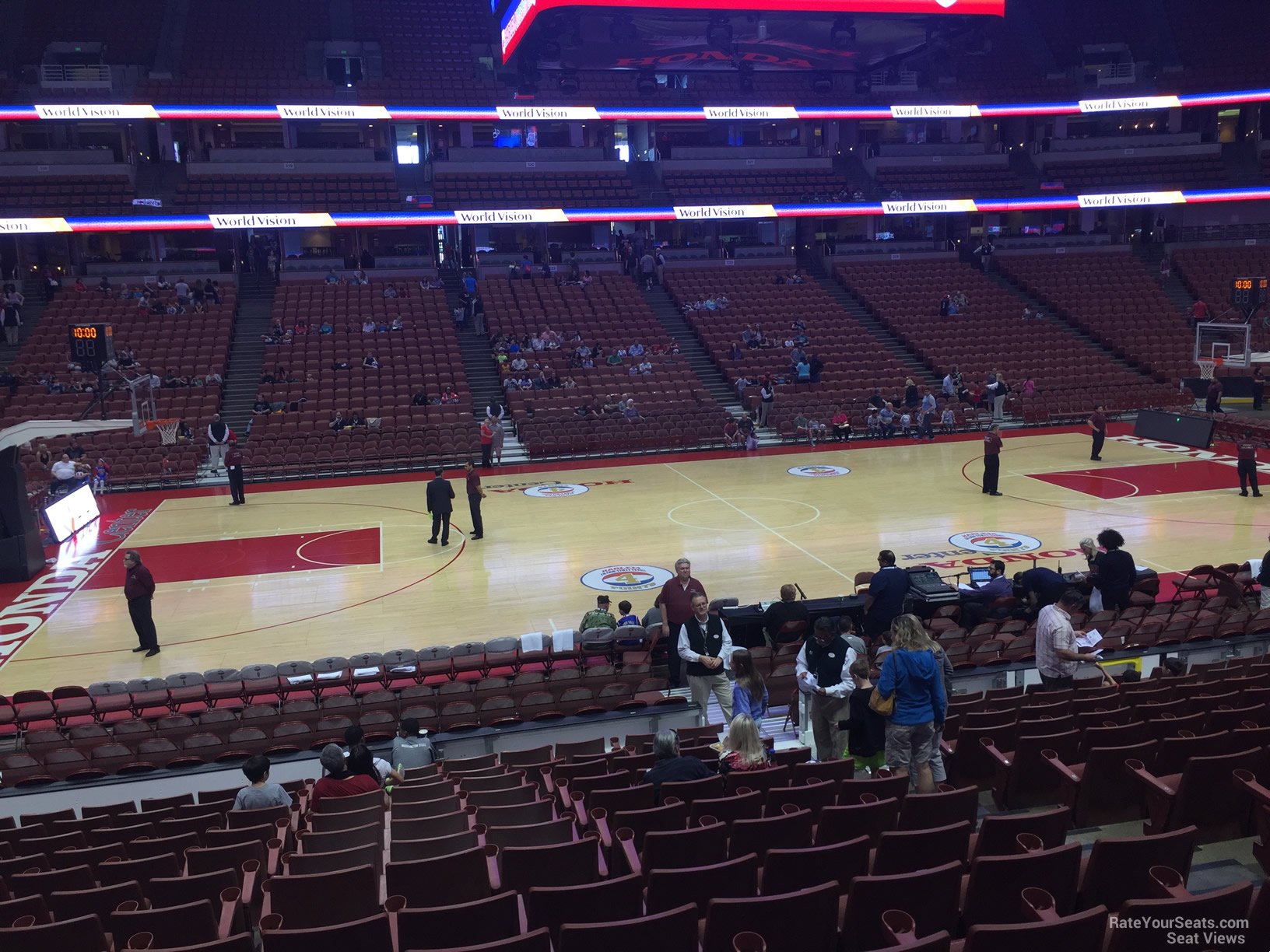 section 209, row p seat view  for basketball - honda center