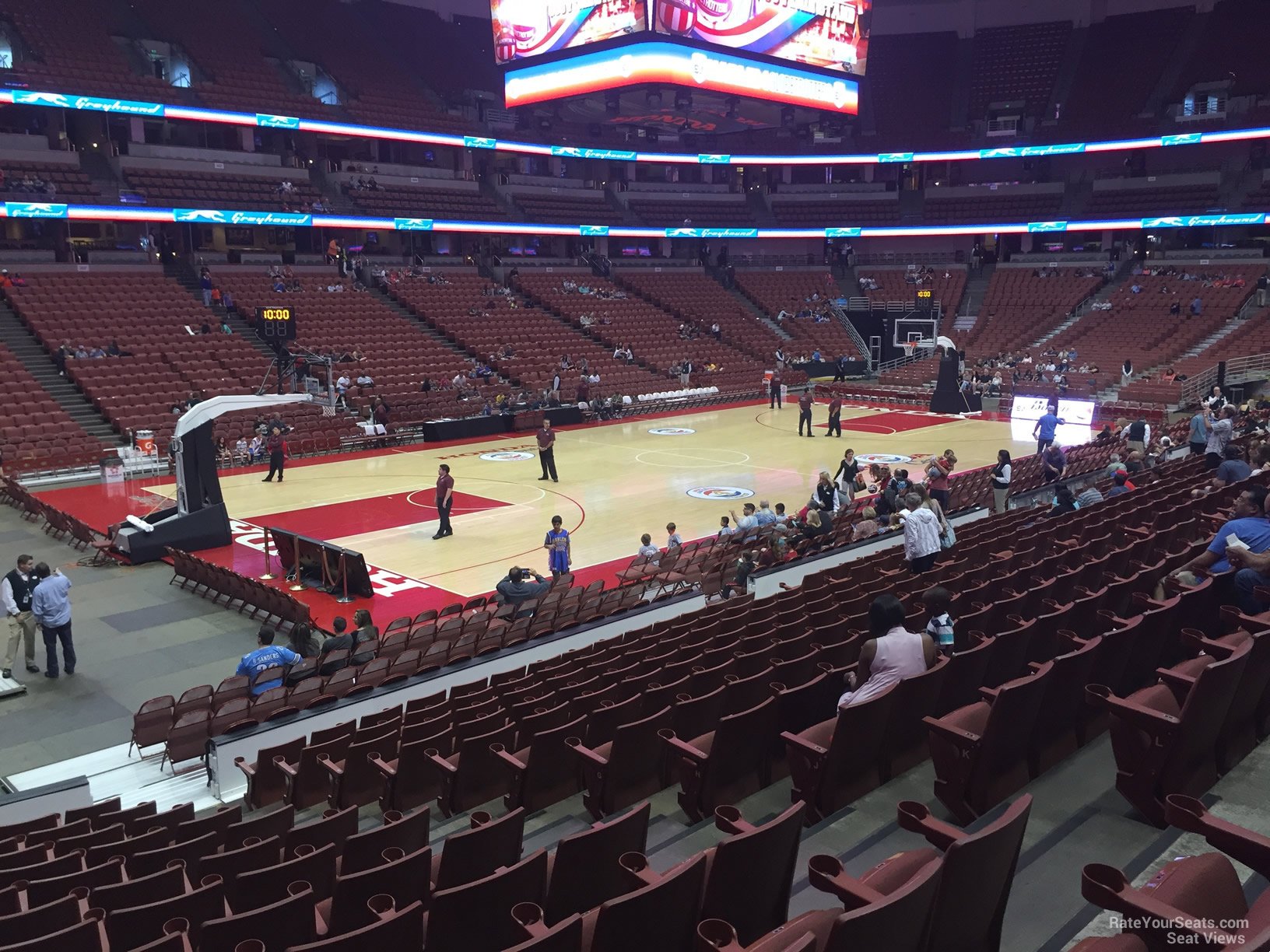 section 225, row p seat view  for basketball - honda center