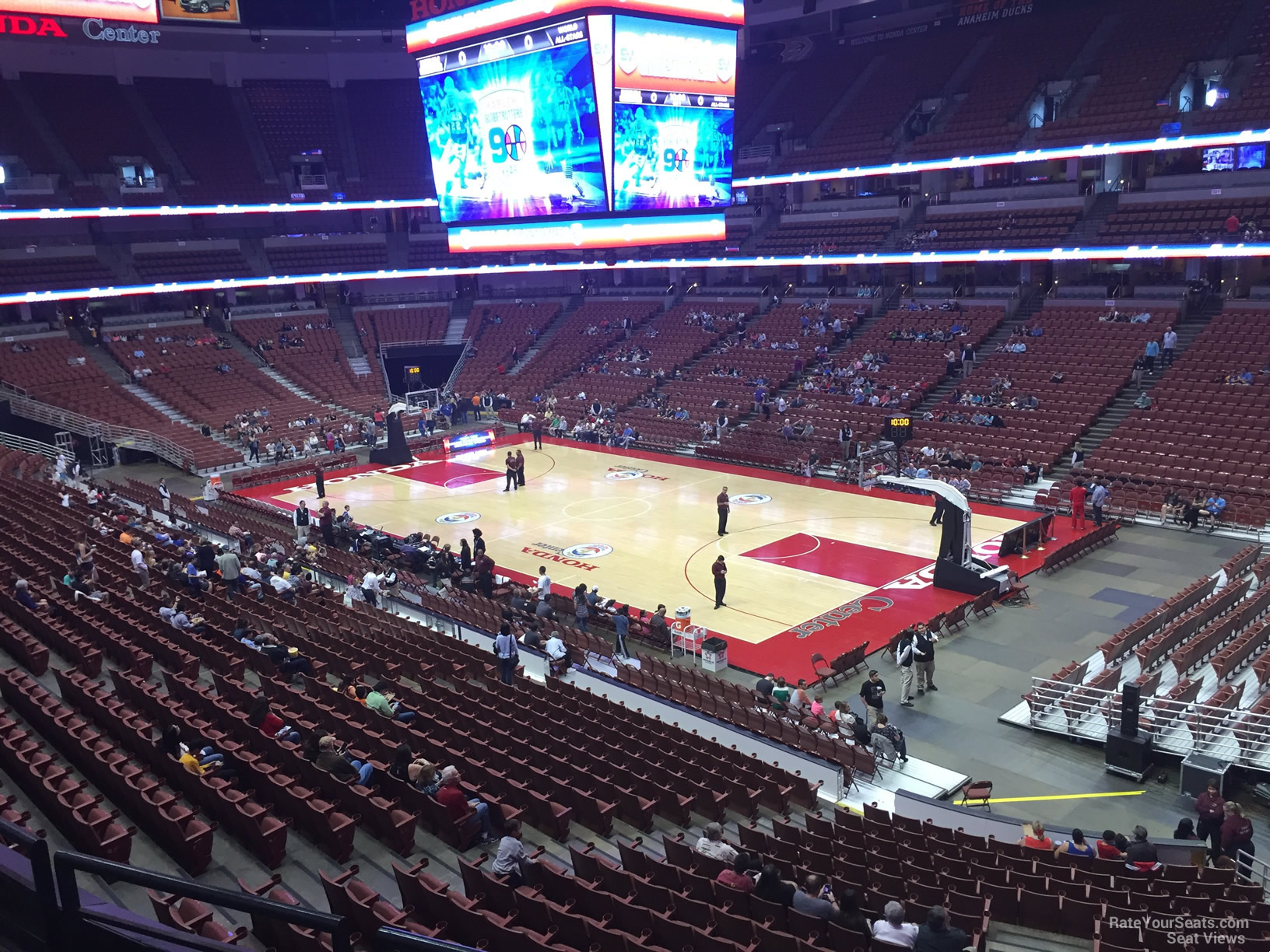 section 304, row c seat view  for basketball - honda center