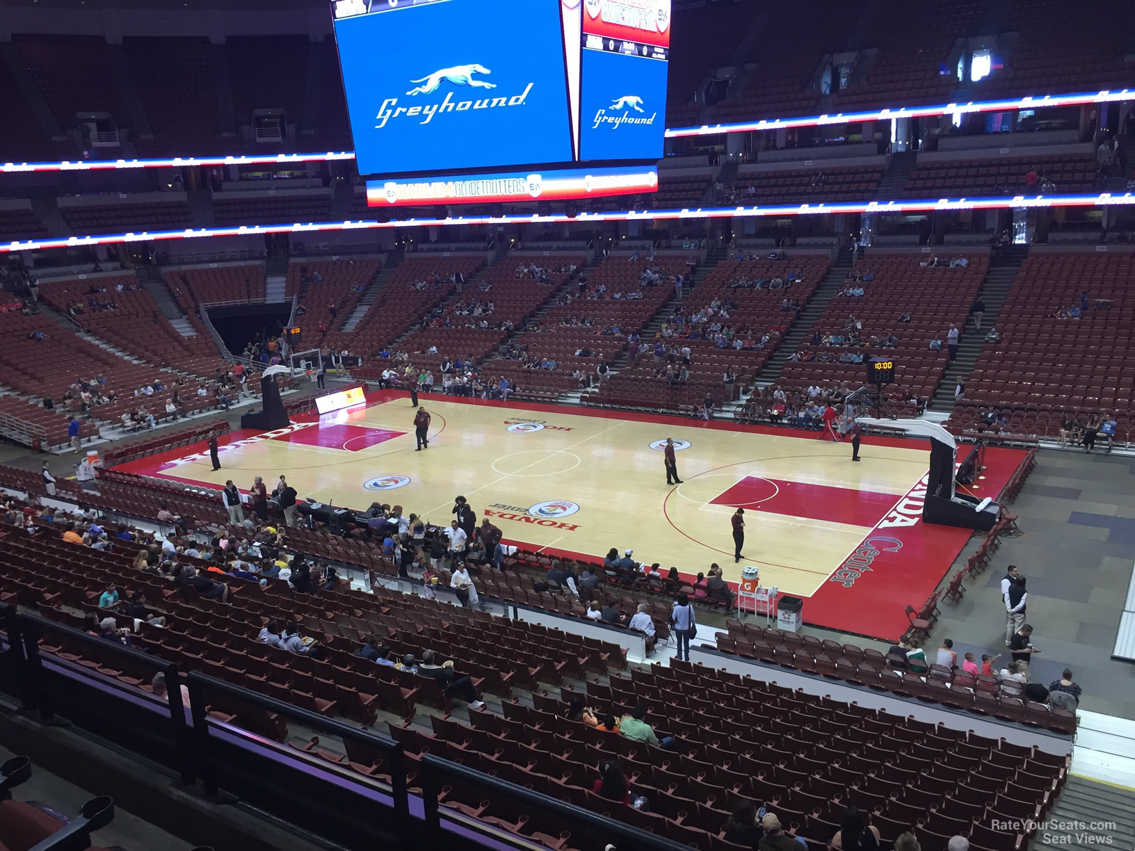 section 305, row c seat view  for basketball - honda center