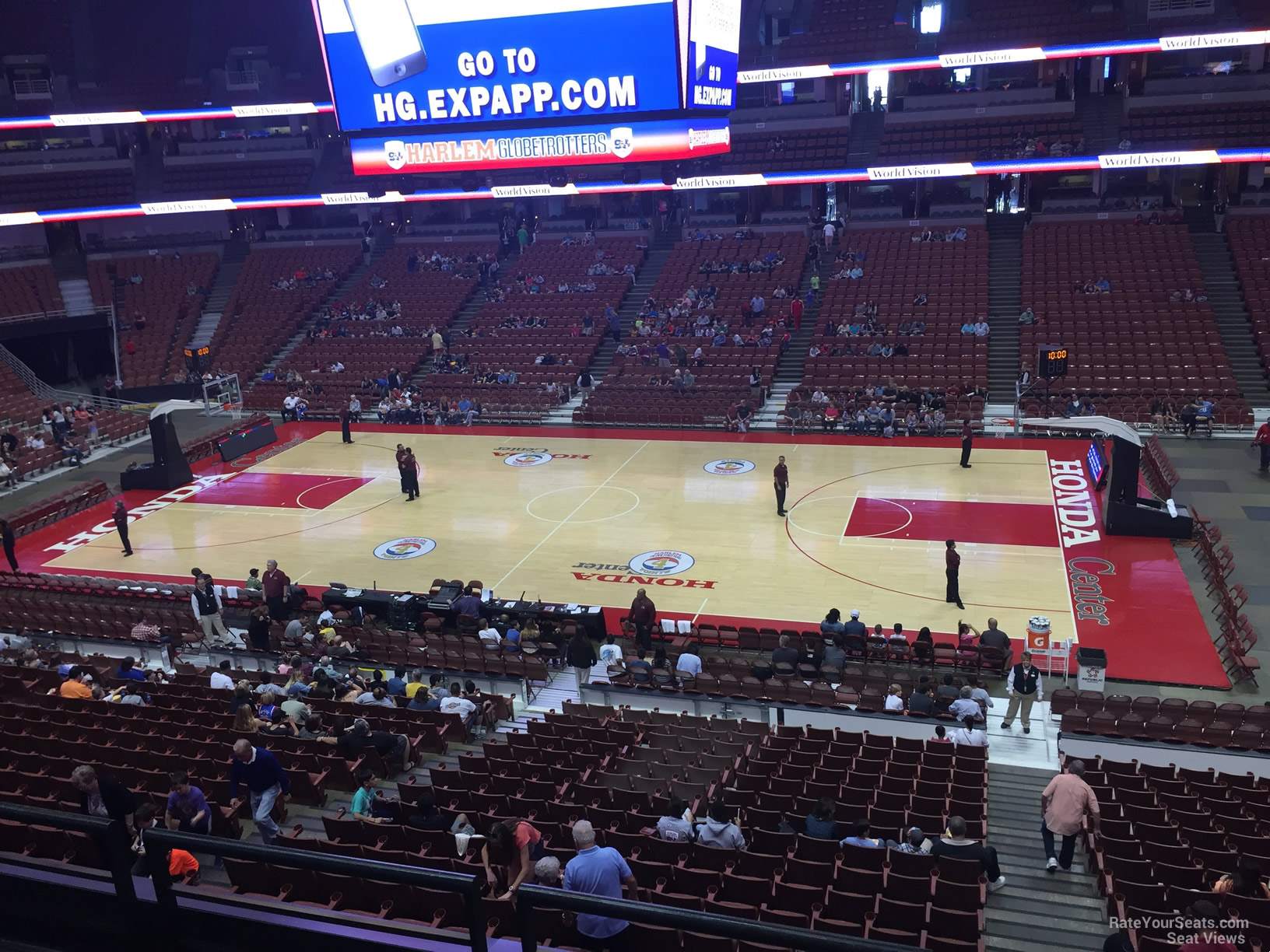 section 306, row c seat view  for basketball - honda center