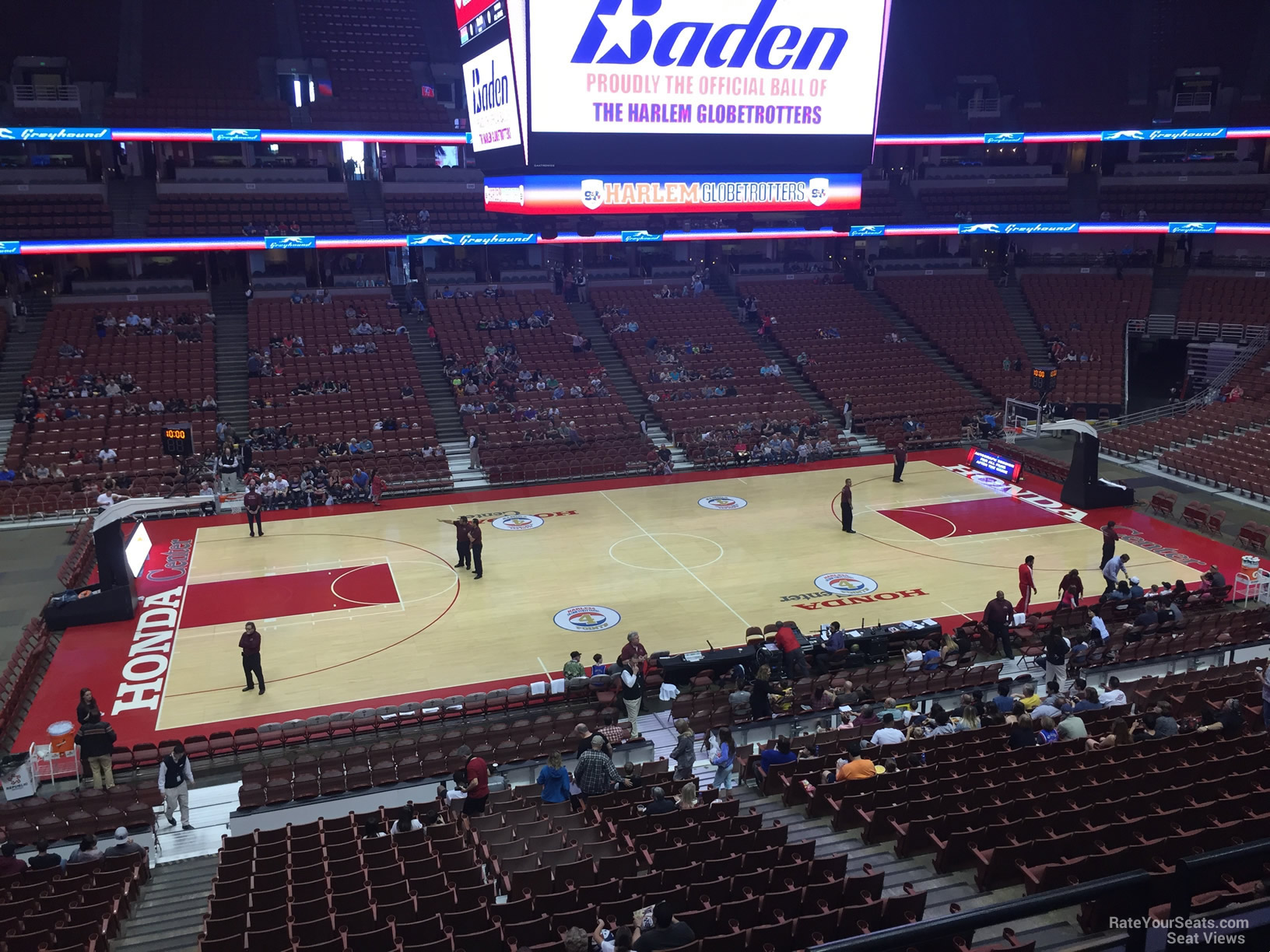 section 308, row c seat view  for basketball - honda center