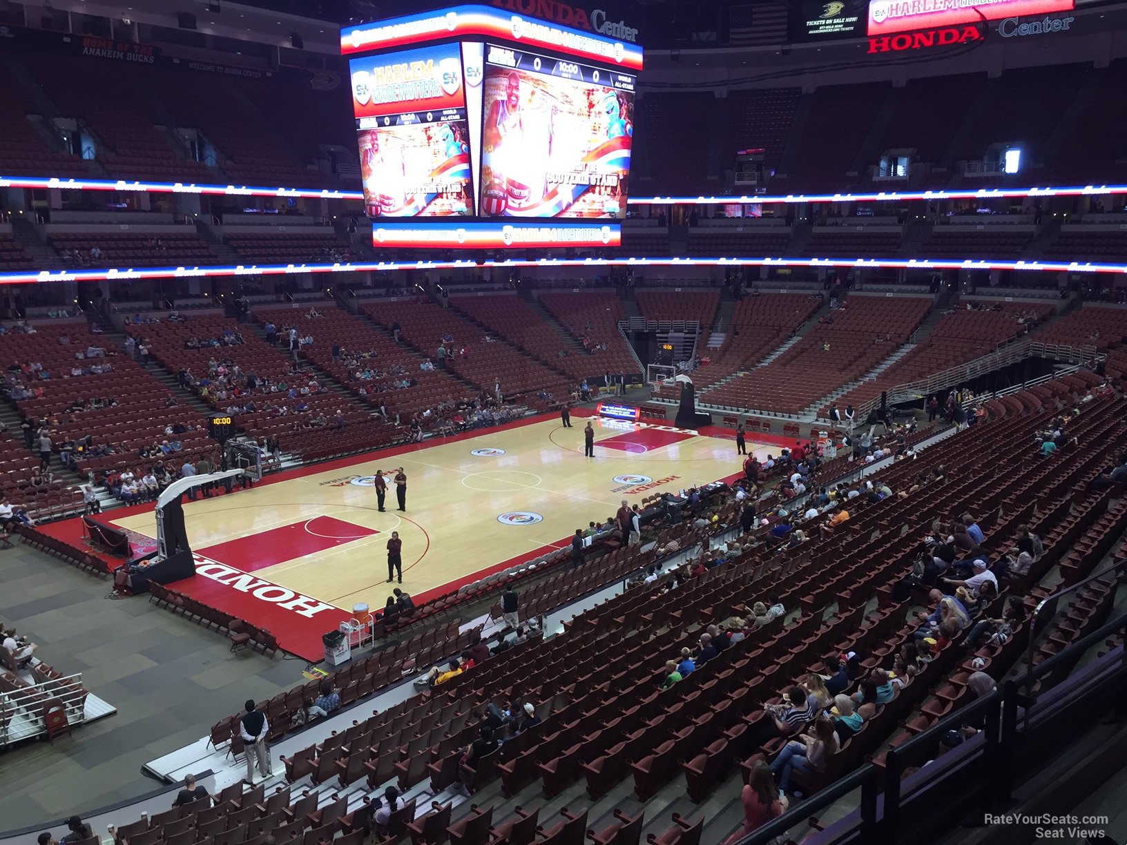 section 310, row c seat view  for basketball - honda center