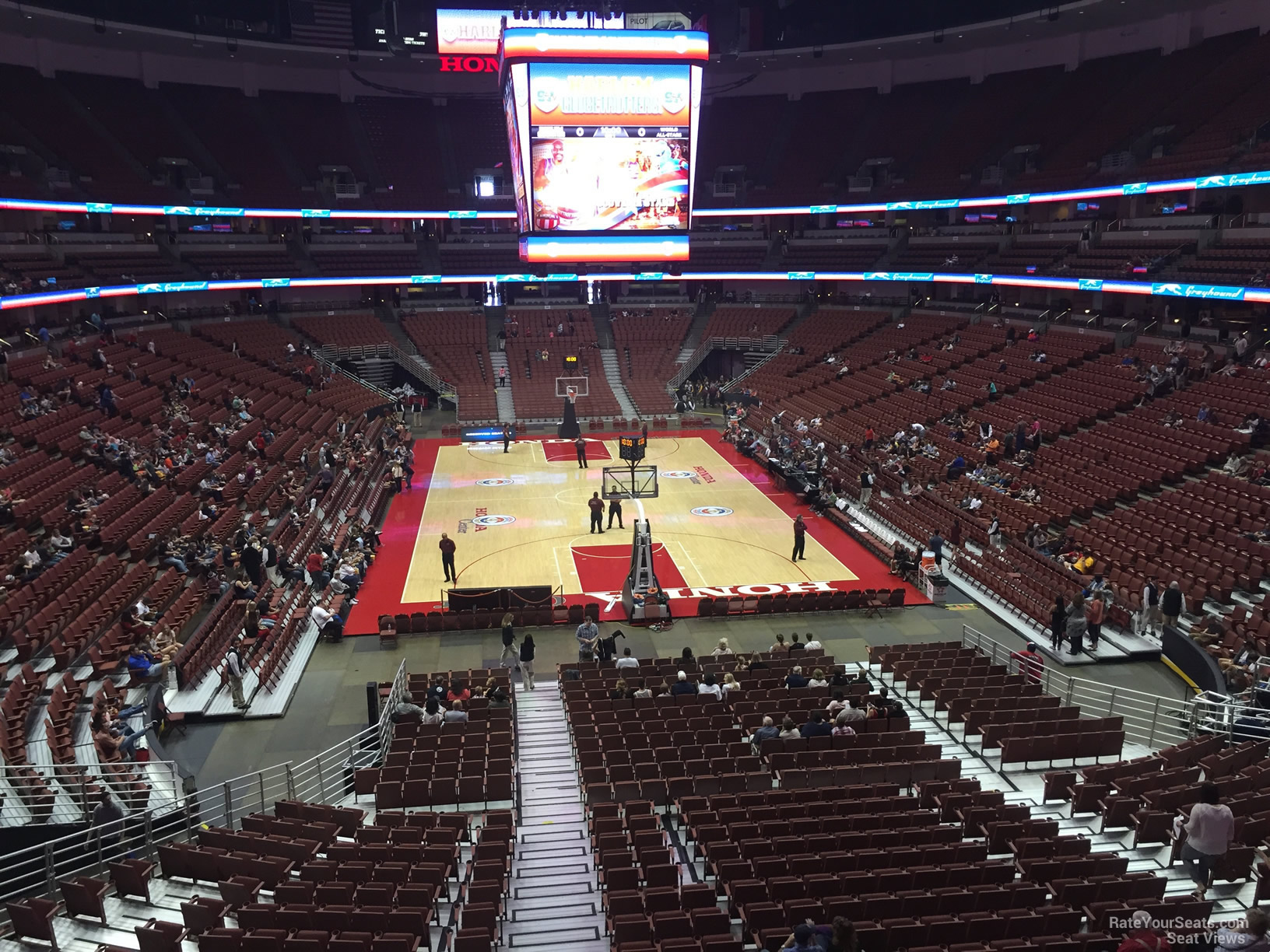 section 314, row c seat view  for basketball - honda center
