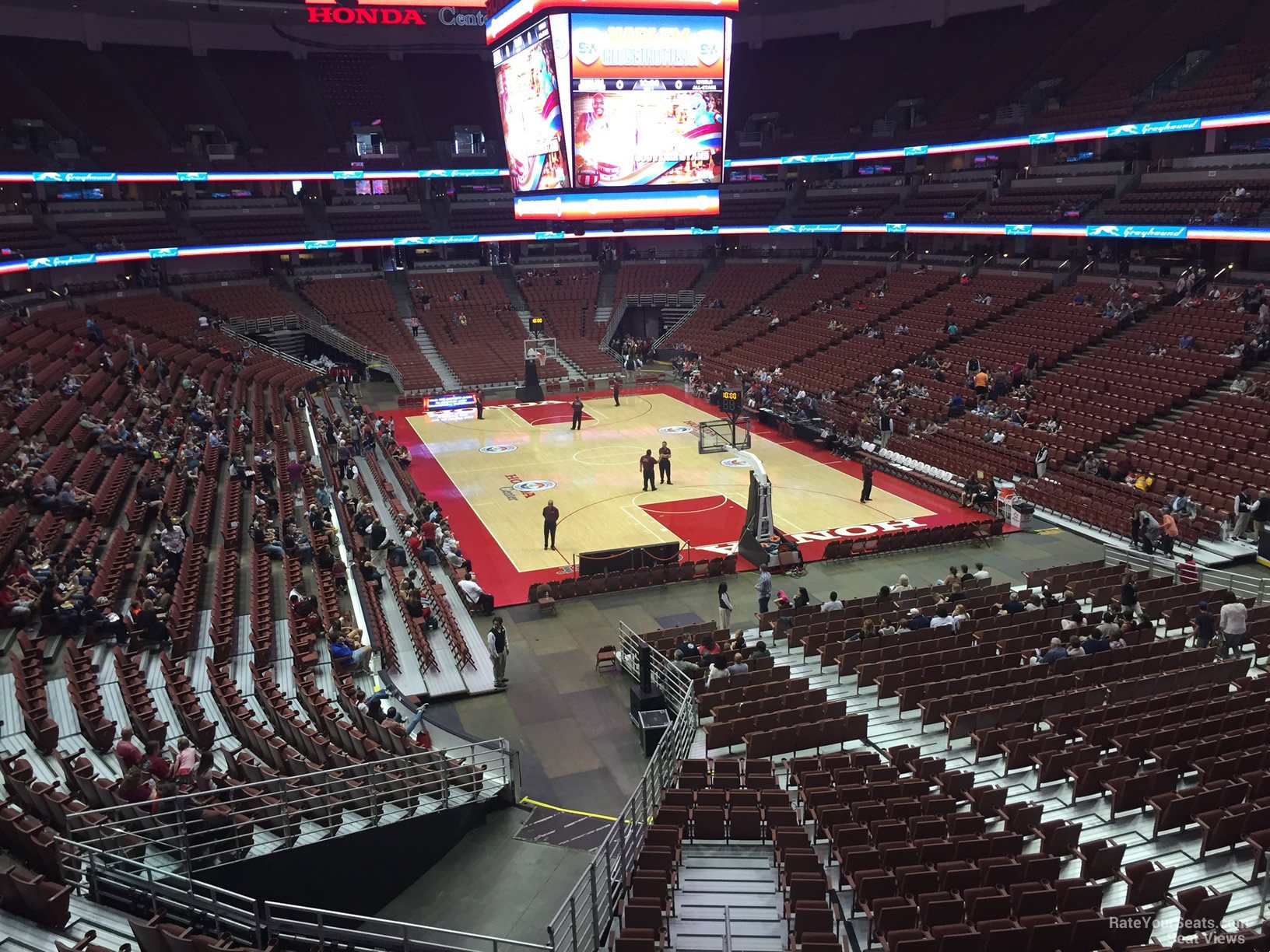 section 315, row c seat view  for basketball - honda center