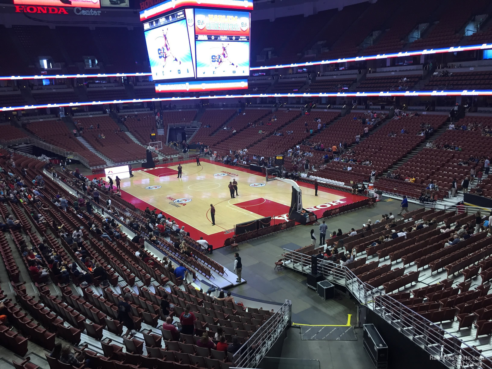 section 316, row c seat view  for basketball - honda center