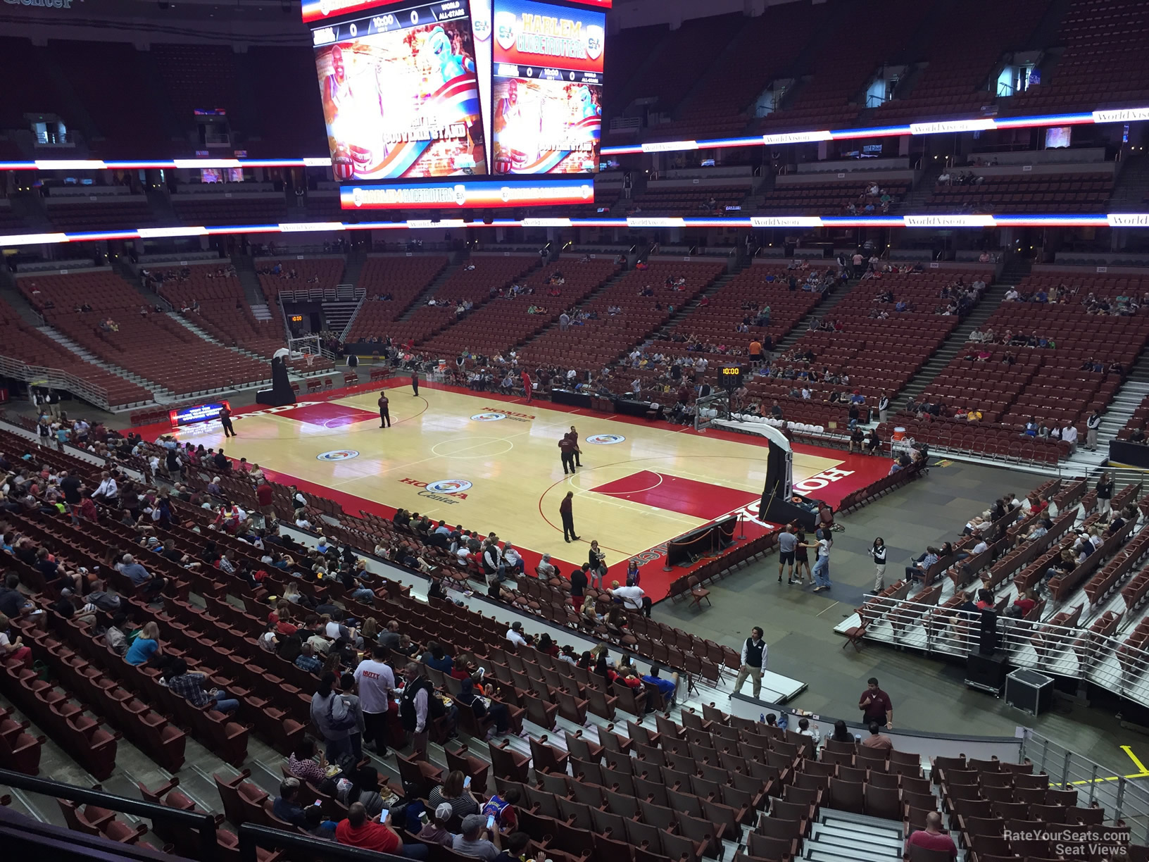 section 317, row c seat view  for basketball - honda center