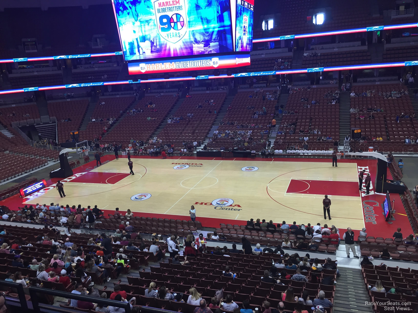 section 319, row c seat view  for basketball - honda center