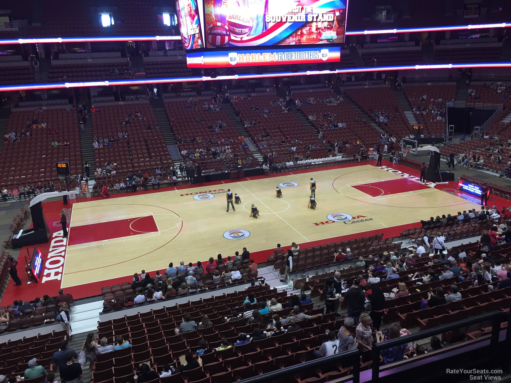 section 321, row c seat view  for basketball - honda center
