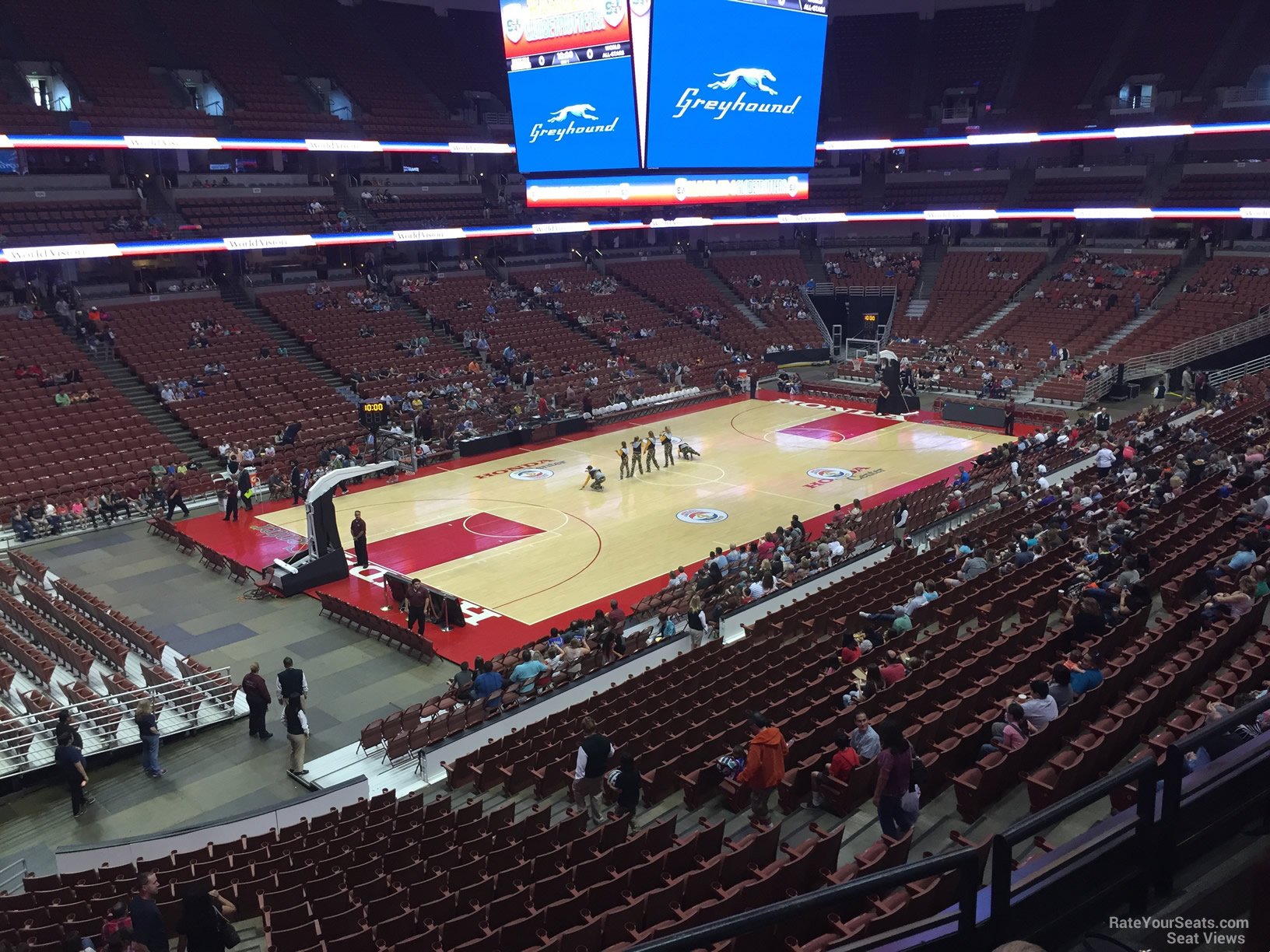 section 323, row c seat view  for basketball - honda center