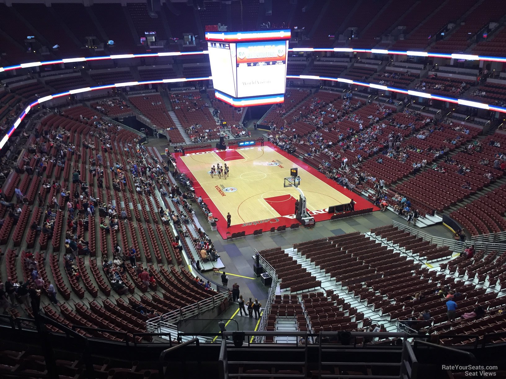 section 403, row e seat view  for basketball - honda center