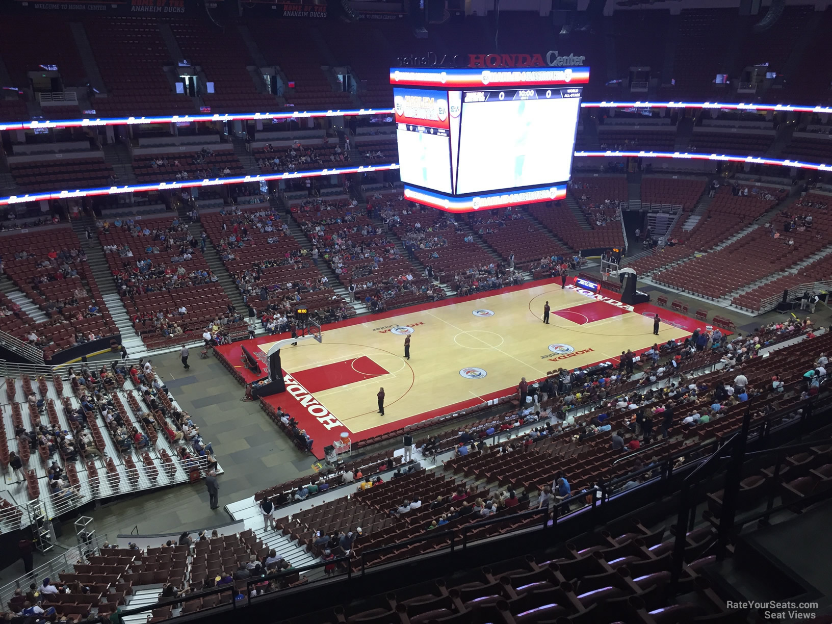 section 415, row e seat view  for basketball - honda center