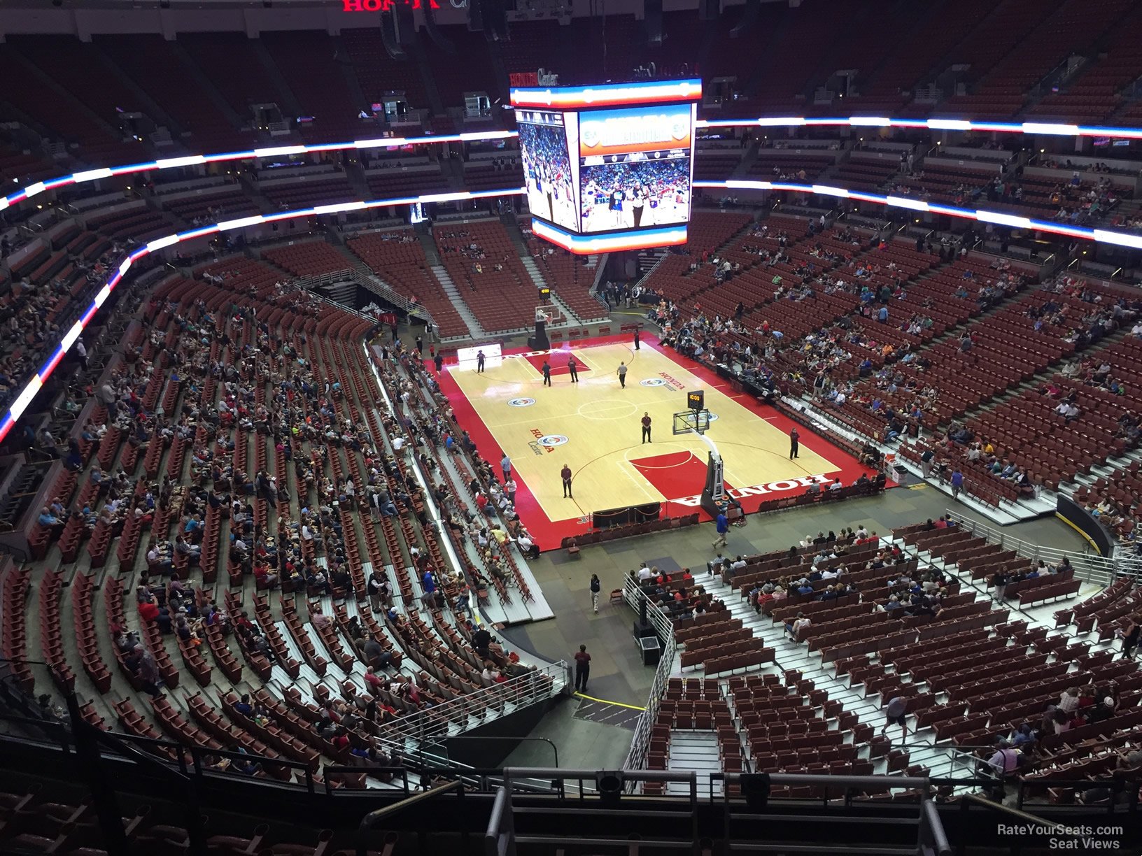 section 425, row e seat view  for basketball - honda center