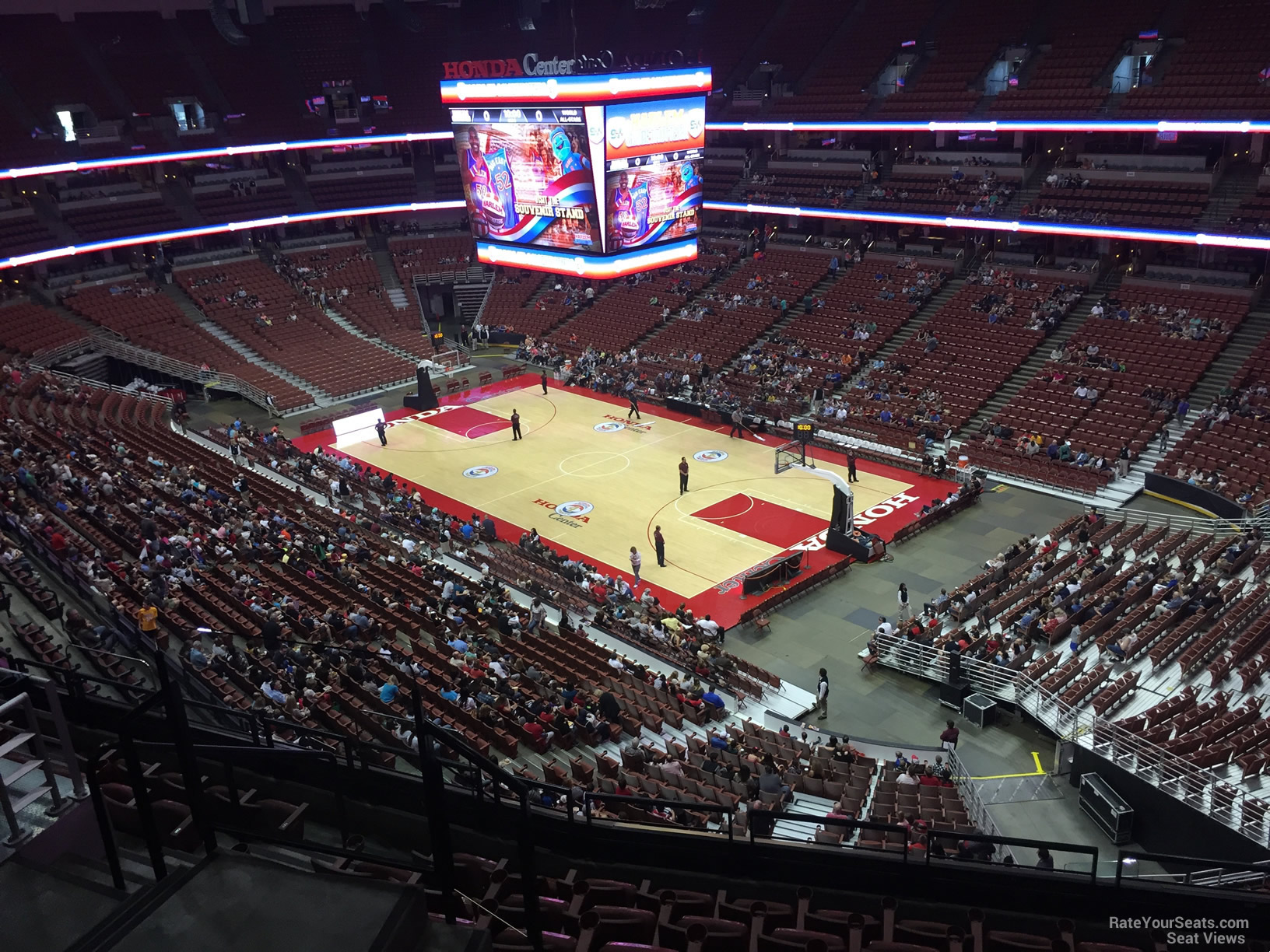 section 428, row e seat view  for basketball - honda center