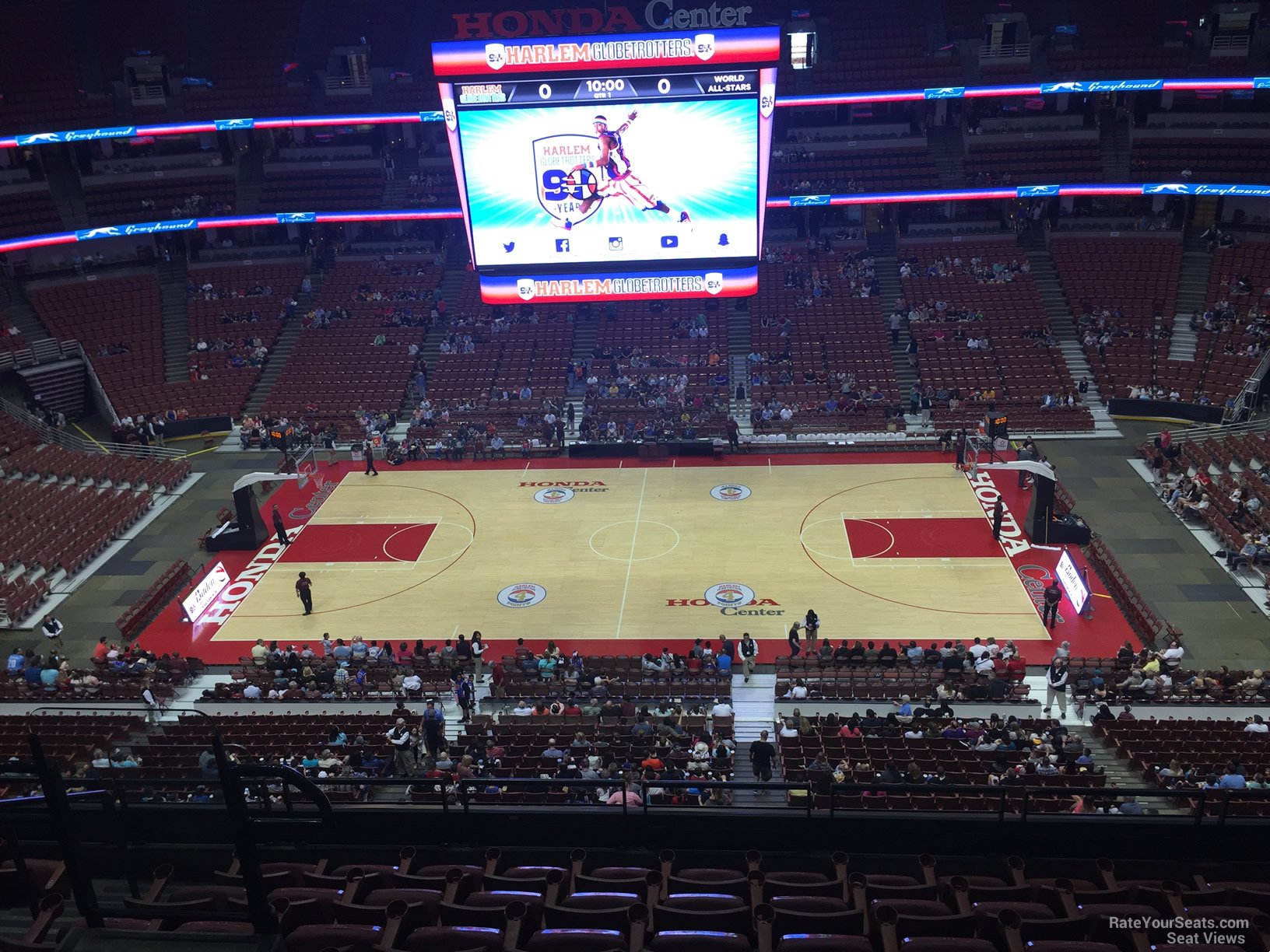 section 433, row e seat view  for basketball - honda center