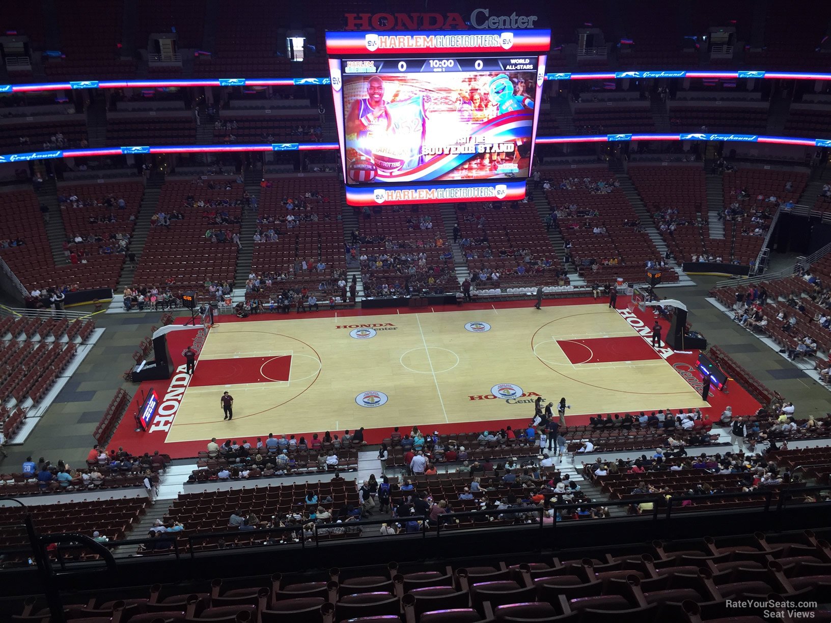 section 434, row e seat view  for basketball - honda center