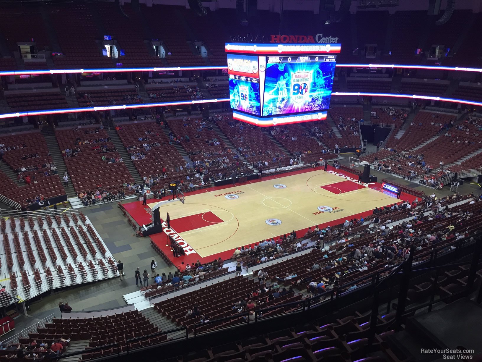 section 437, row e seat view  for basketball - honda center