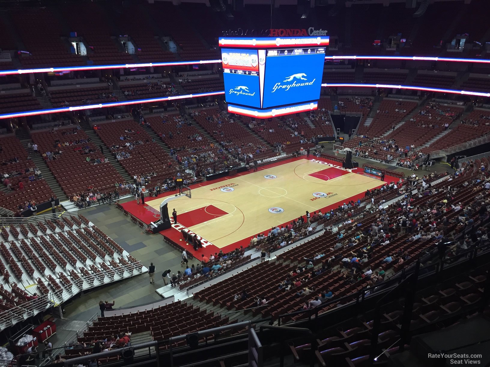 section 438, row e seat view  for basketball - honda center