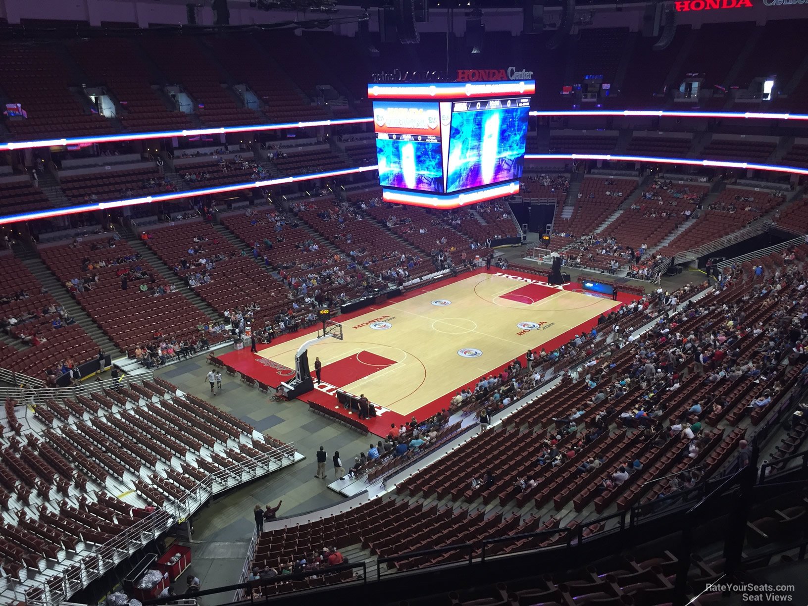 section 439, row e seat view  for basketball - honda center