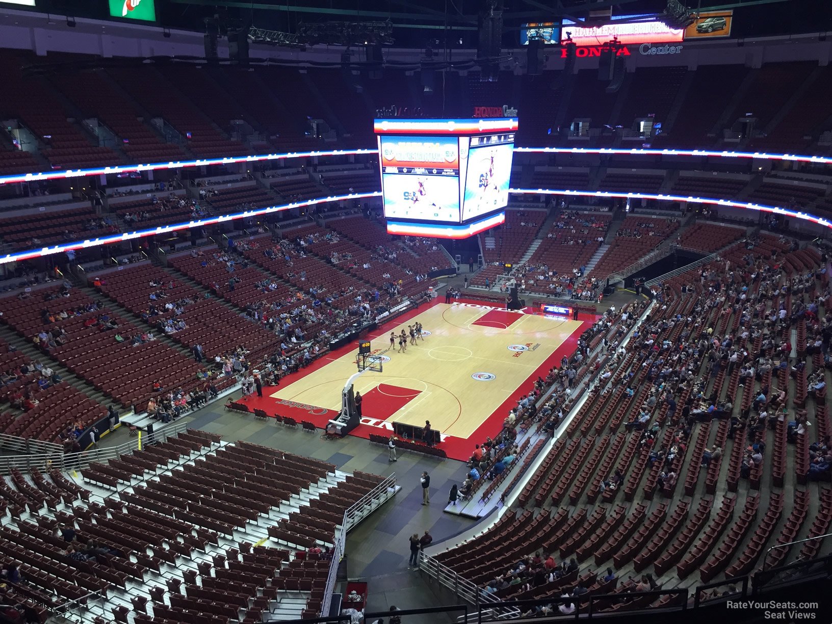 section 441, row e seat view  for basketball - honda center