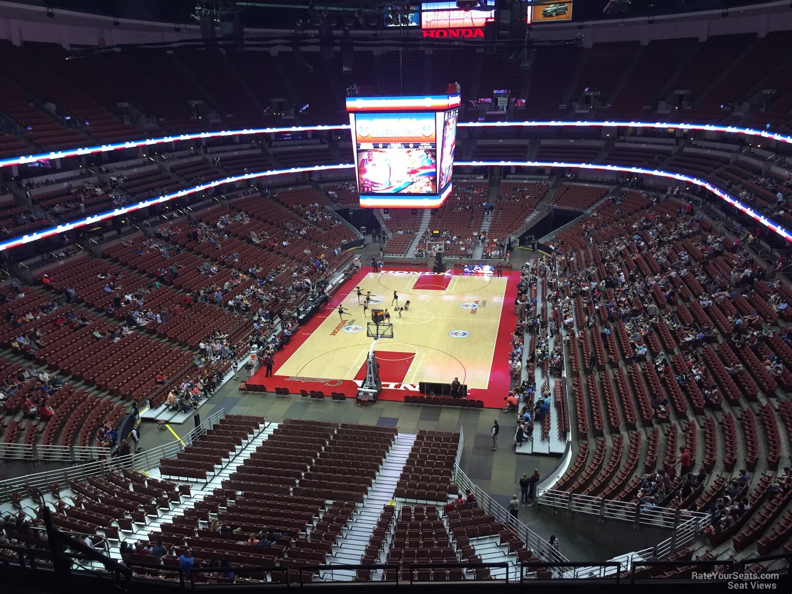 section 443, row e seat view  for basketball - honda center