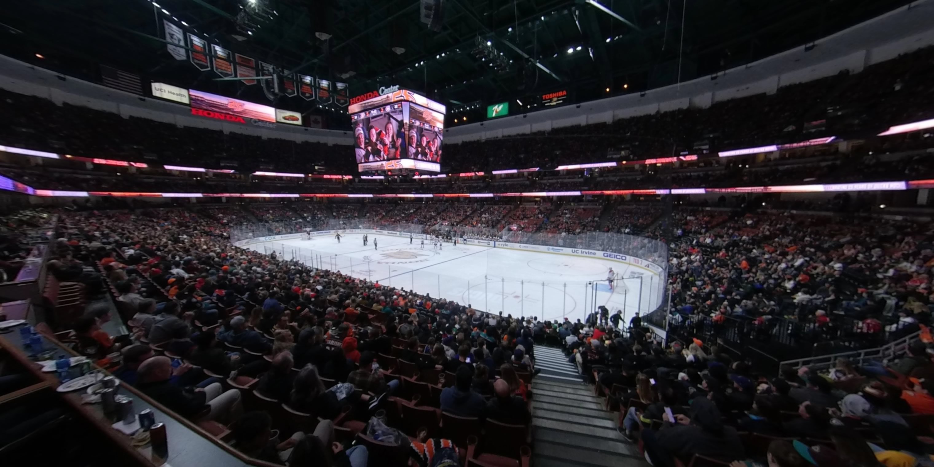 section 218 panoramic seat view  for hockey - honda center